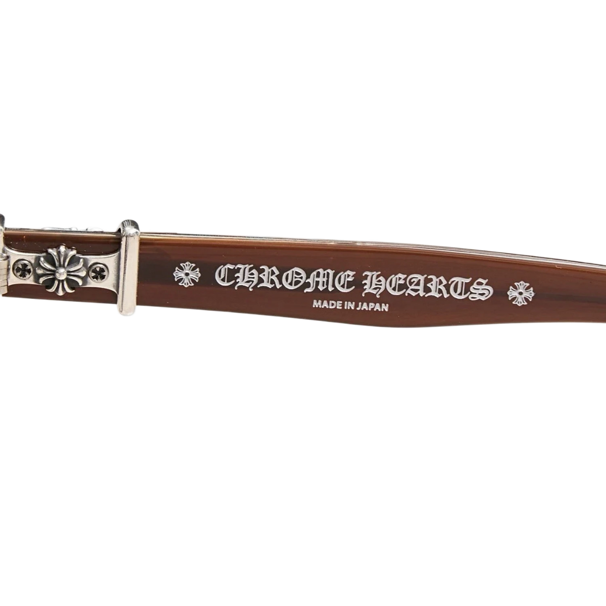 Chrome Hearts Vagillionare II Brown Silver Sunglasses
