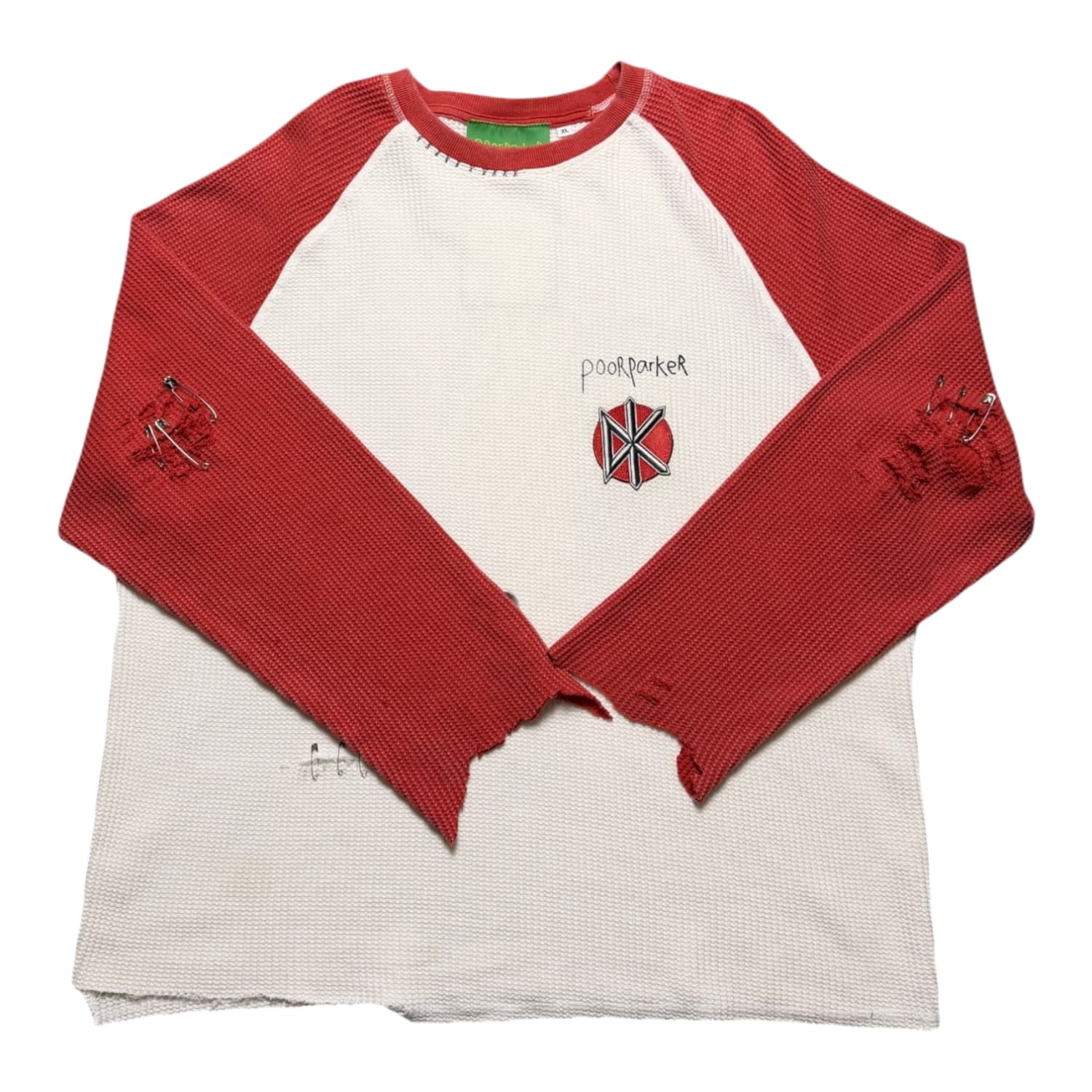 Poor Parker Vintage Baseball Waffle Knit One Of One Thermal