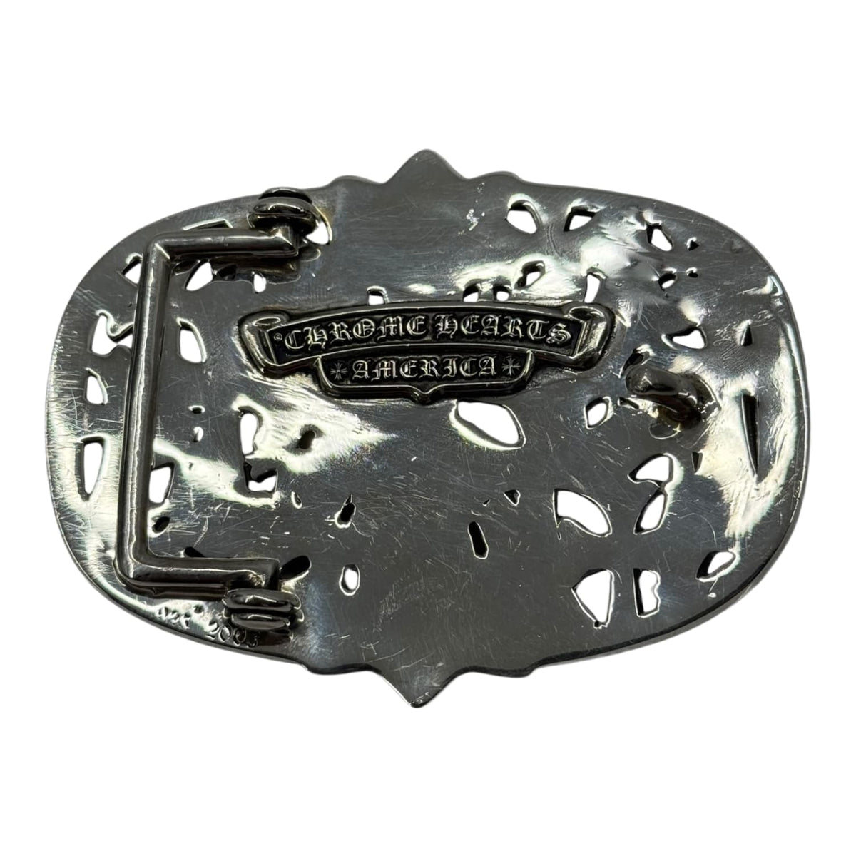 Chrome Hearts Silver Cemetery Buckle
