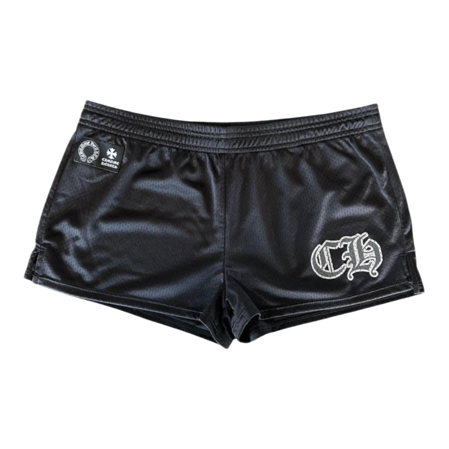 Chrome Hearts Womens Varsity Mesh CH 22 Shorts Black