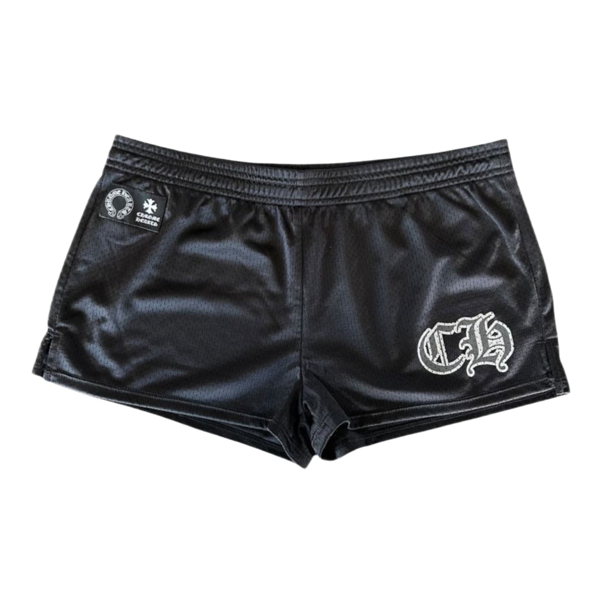 Chrome Hearts Womens Varsity Mesh CH 22 Shorts Black