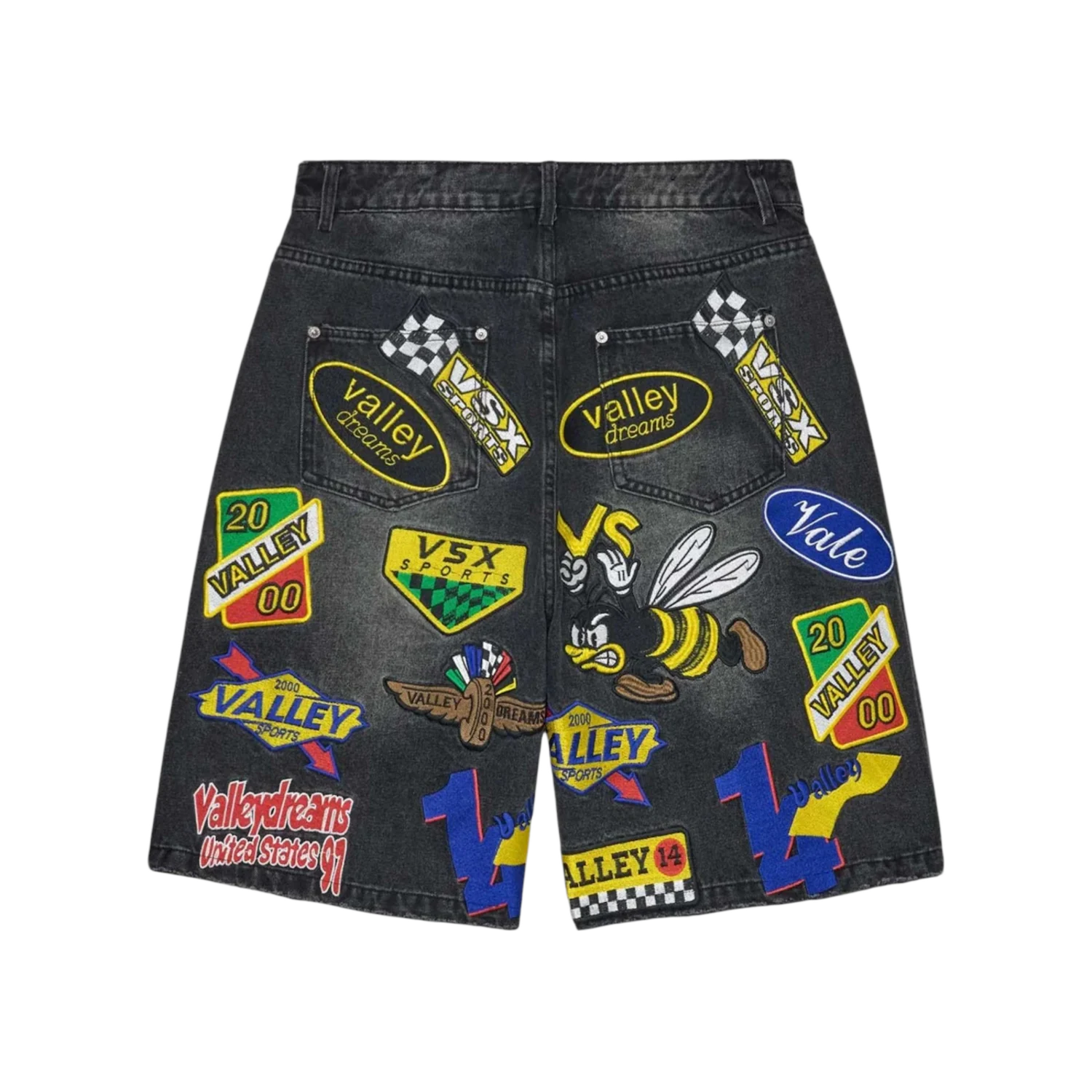 Vale Forever Passport Jorts Black