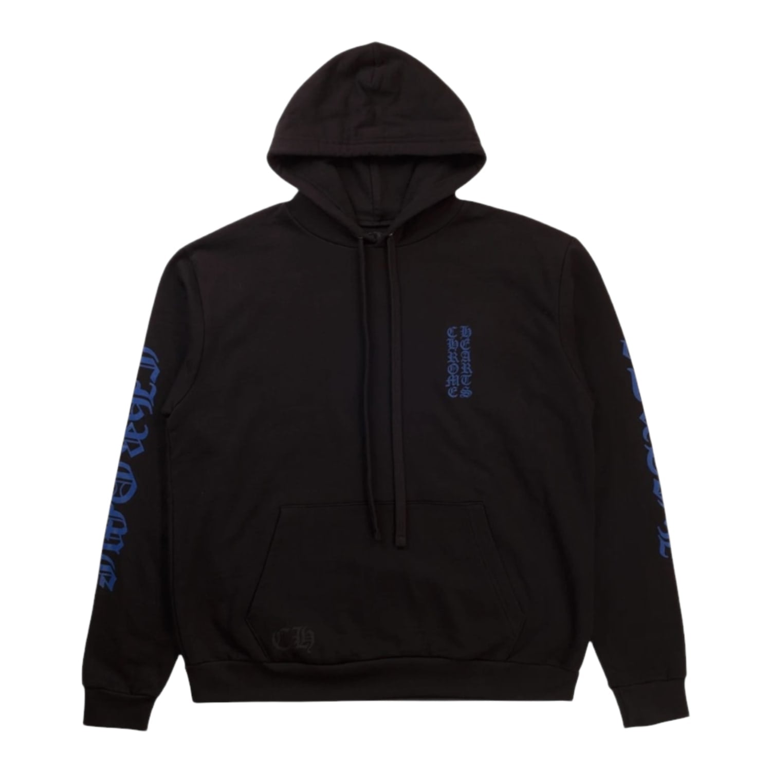 Chrome Hearts Vertical Logo Hoodie Black/Blue