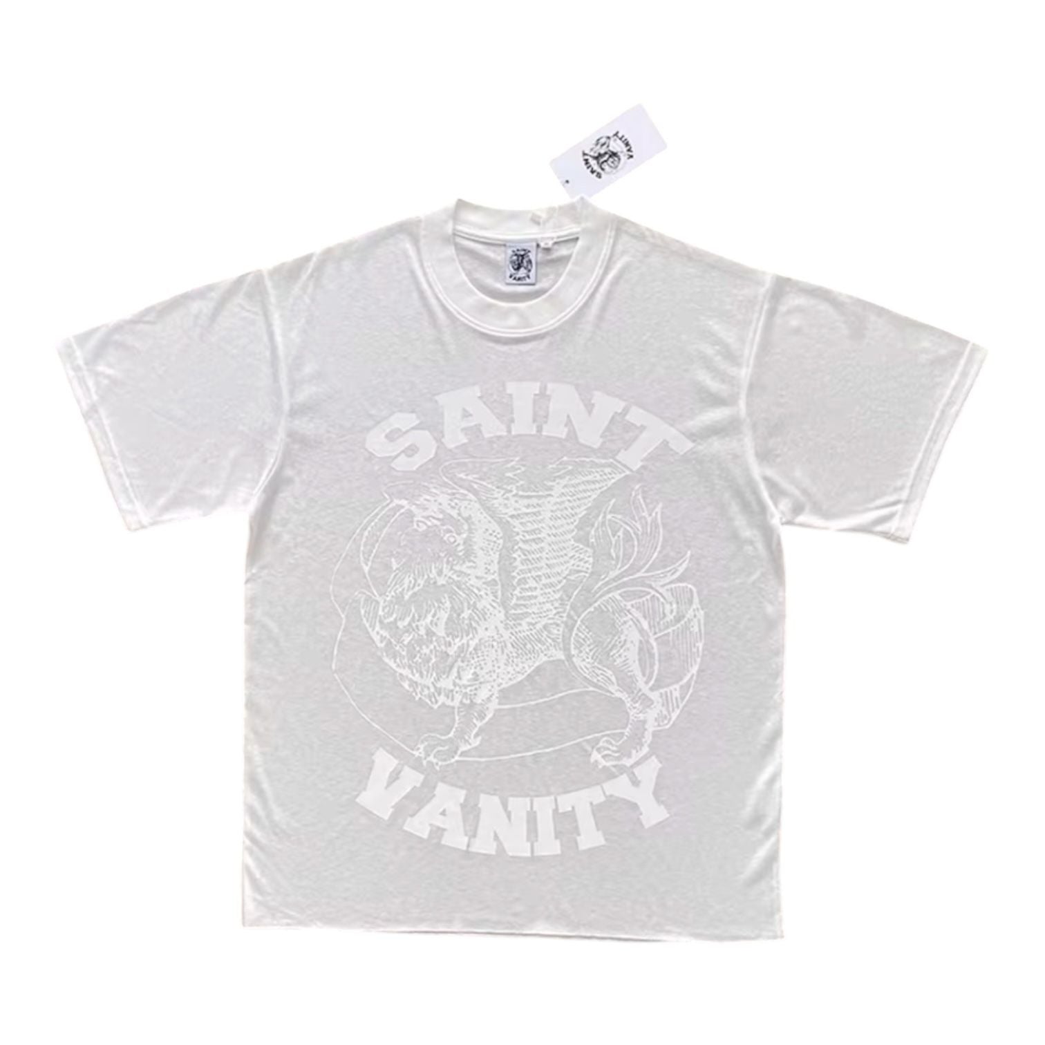 Saint Vanity Monochrome Griffin T-Shirt White