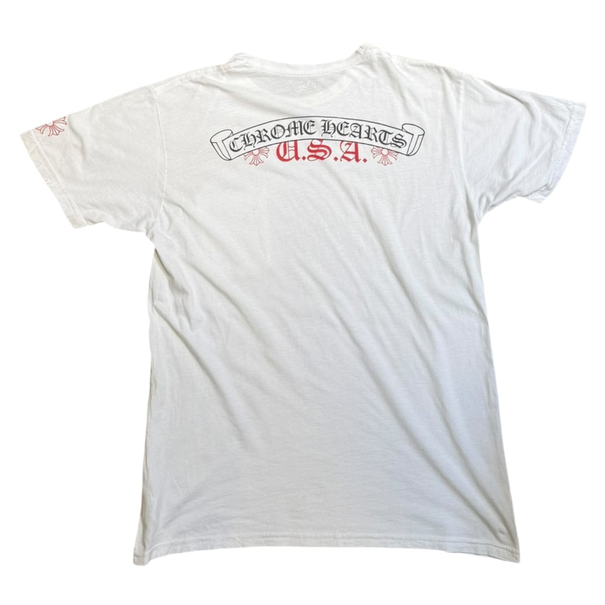 Chrome Hearts USA Scroll Logo T-Shirt White