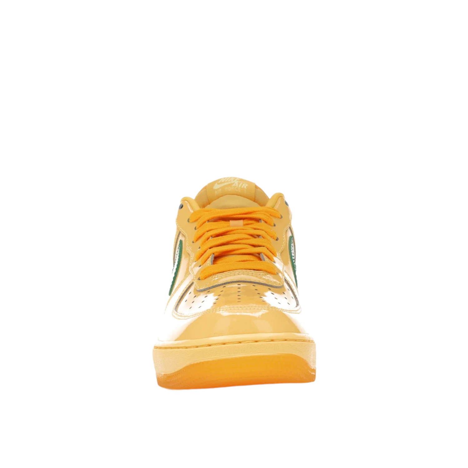 Nike Air Force 1 Low Patent Leather Topaz Gold Pine Green