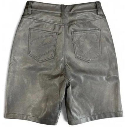 Bottega Desires Leather Shorts Black