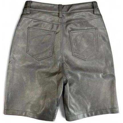 Bottega Desires Leather Shorts Black
