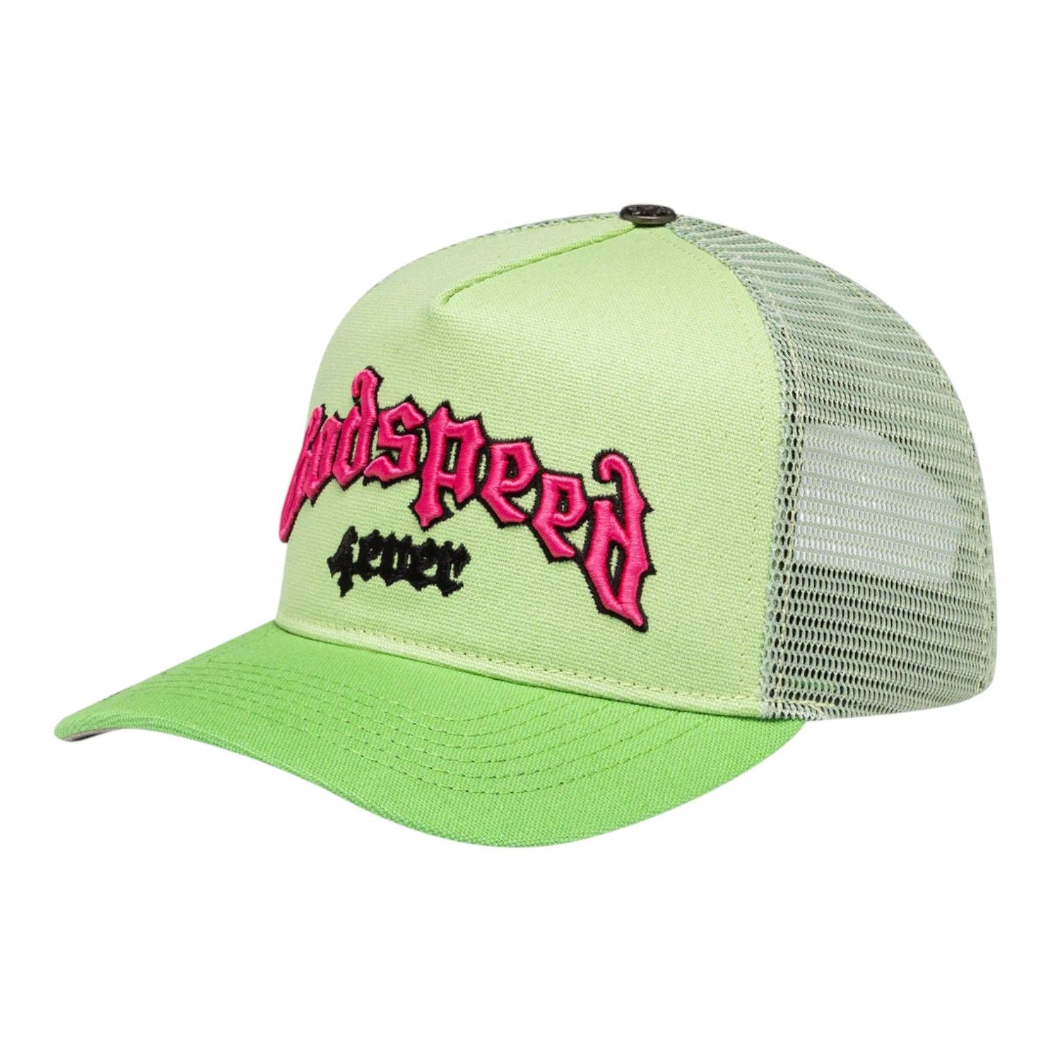 Godspeed GS Forever Trucker Hat Lime Green Pink