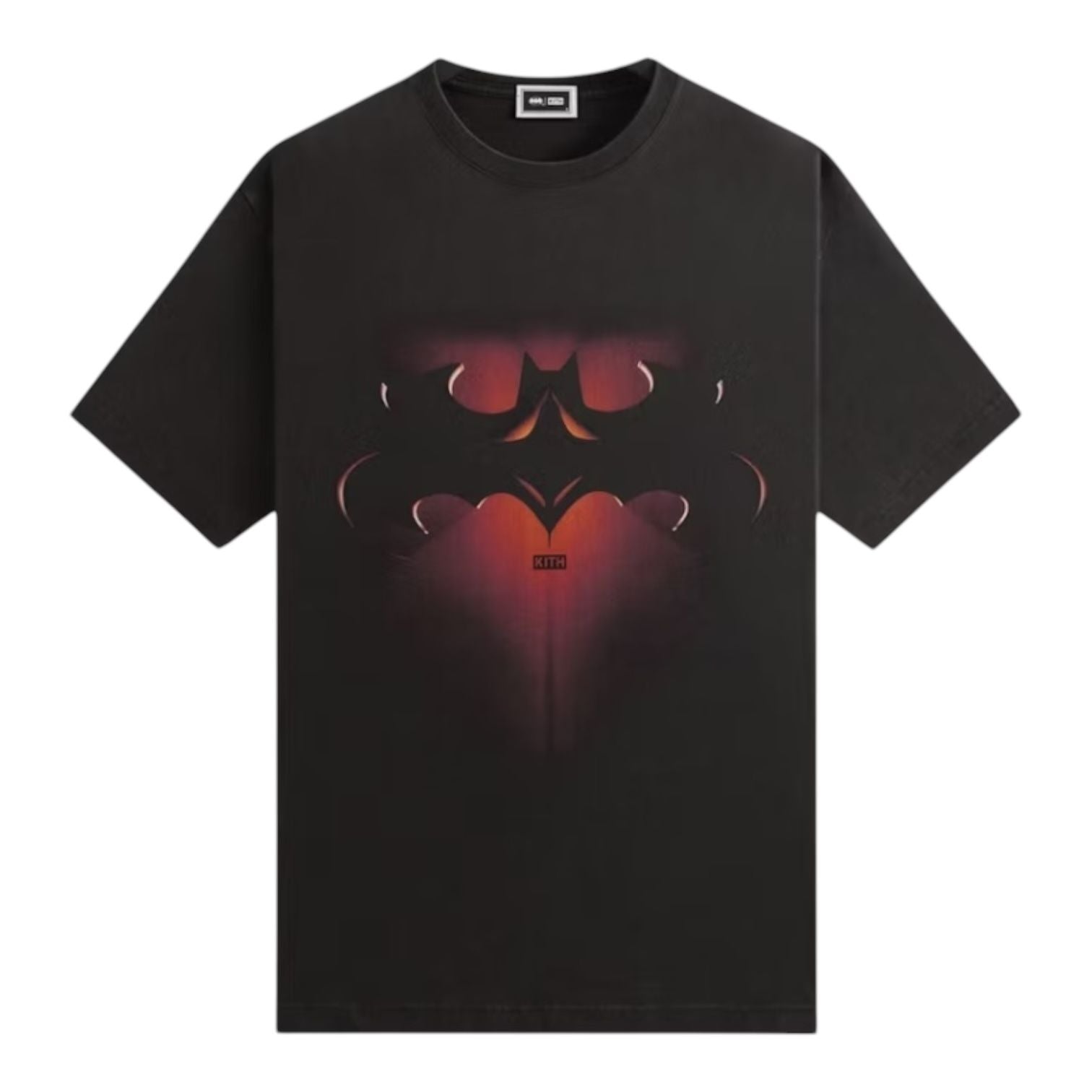 Kith x Batman And Robin Logo Vintage Tee Black