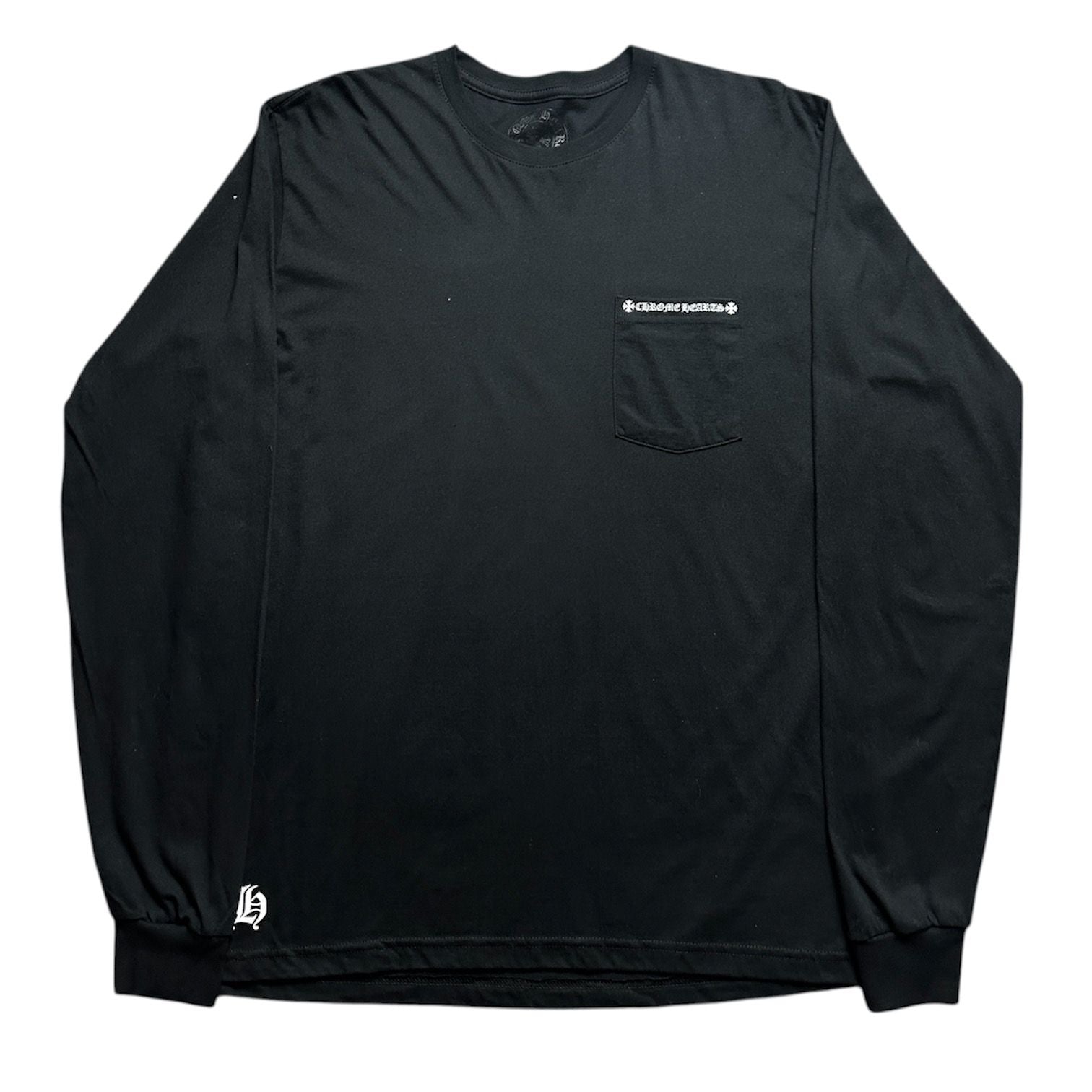 Chrome Hearts Plus Made In Hollywood Vintage Long Sleeve Pocket T-Shirt