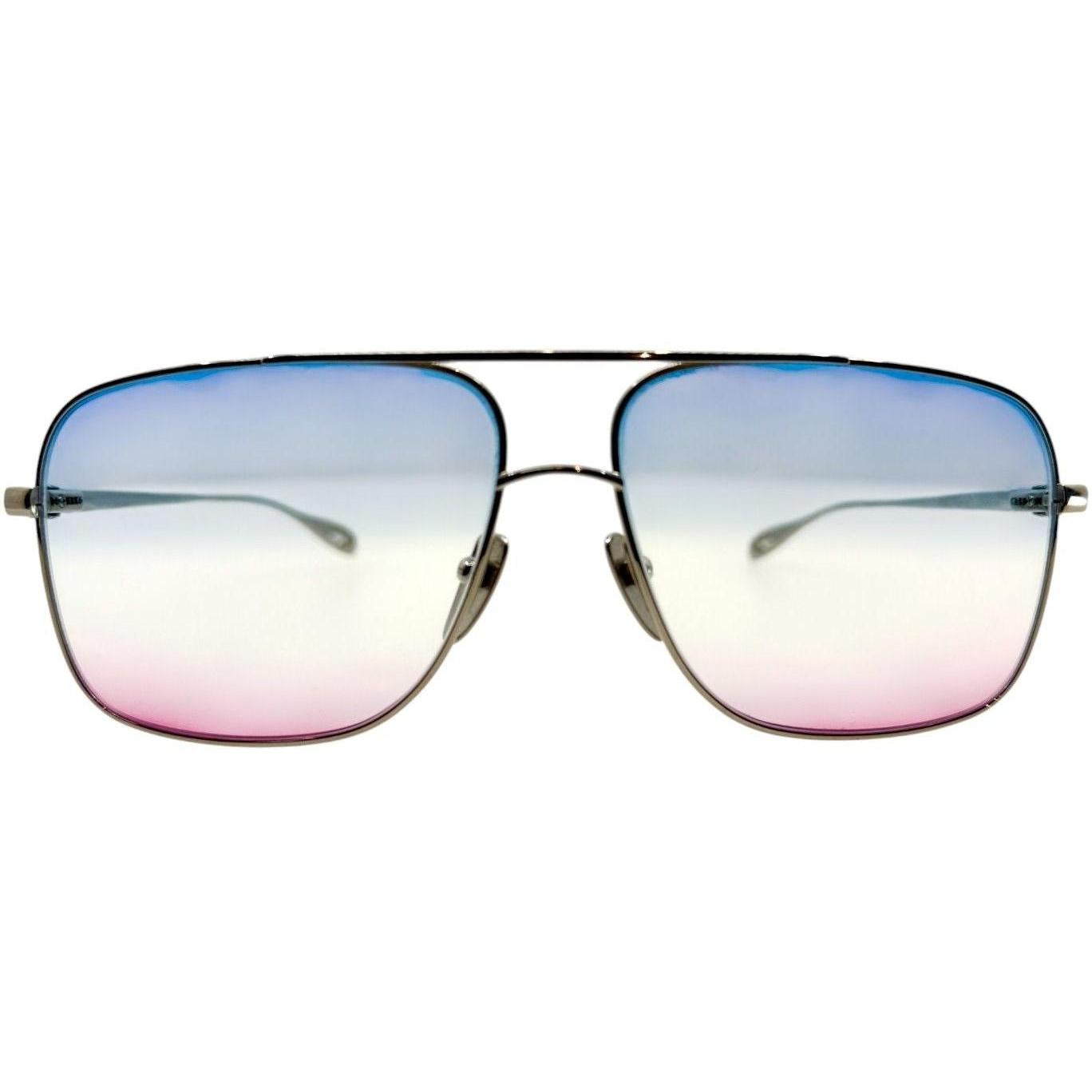 Chrome Hearts Stains VII Blue Pink Diamond Sunglasses