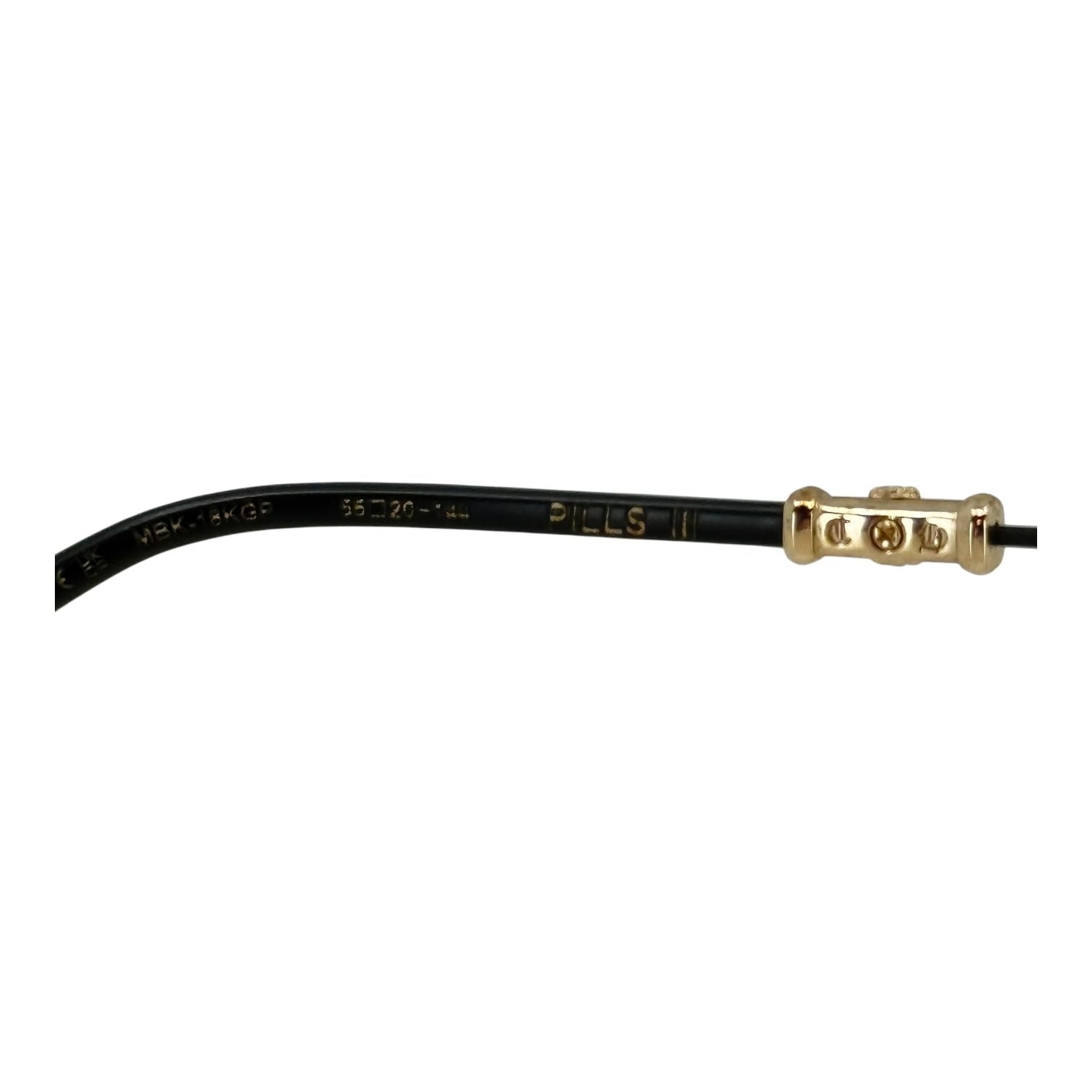 Chrome Hearts Pills III Black/18k Gold Plated Glasses