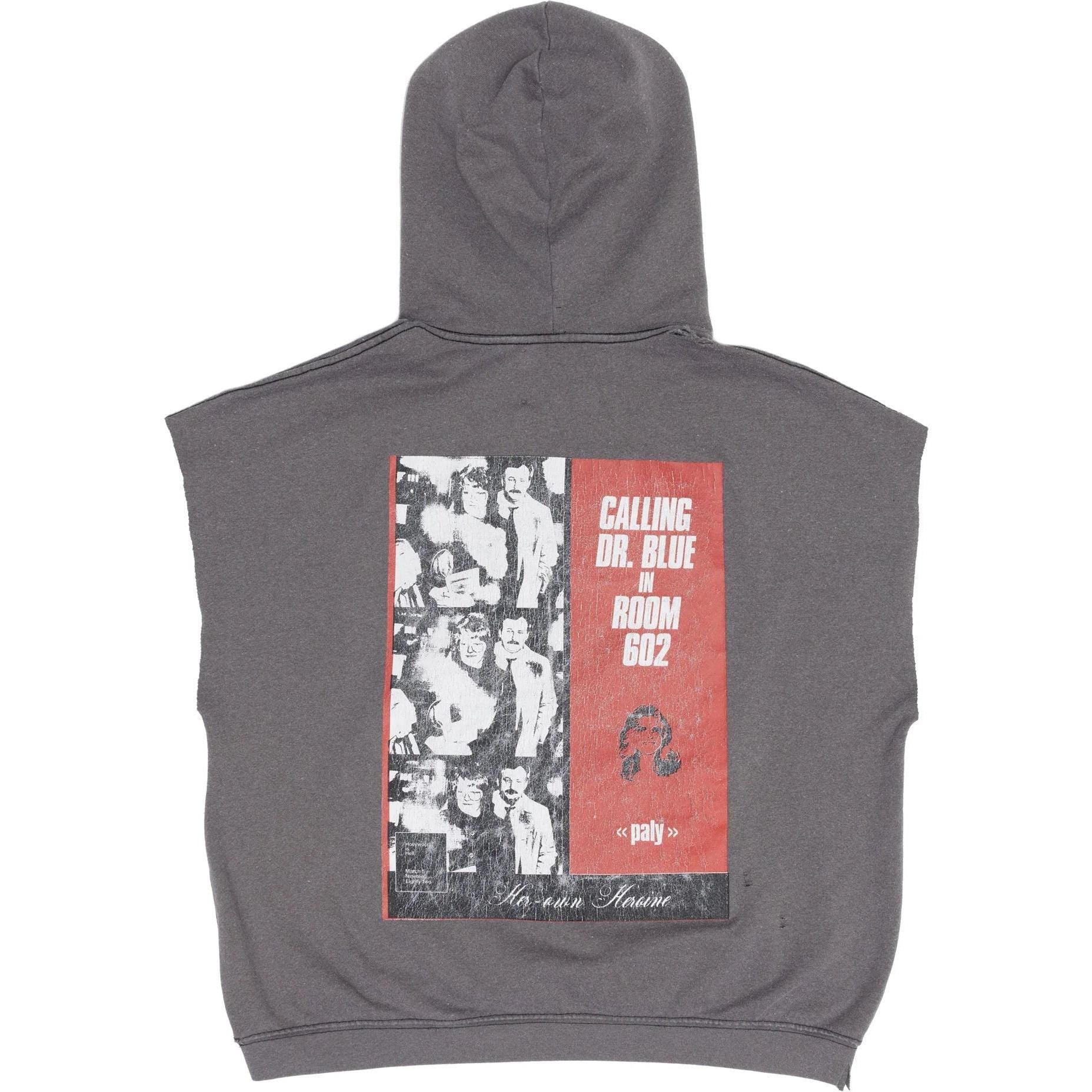Paly Hollywood Dr. Blue Cut Off Hoodie