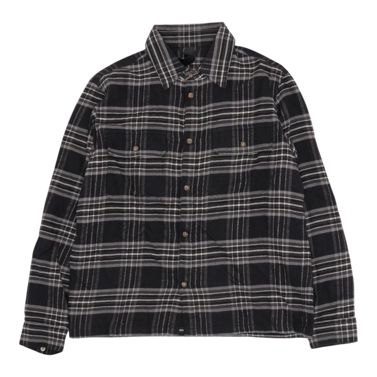 Chrome Hearts Work Dog Flannel Plaid Shirt