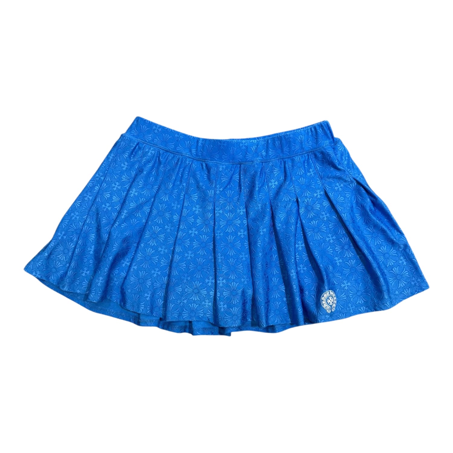 Chrome Hearts Plus Cross Monogram Tennis Mini Skirt Blue