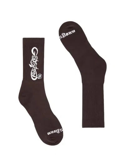 Godspeed New York New Age Logo Sock Brown/White