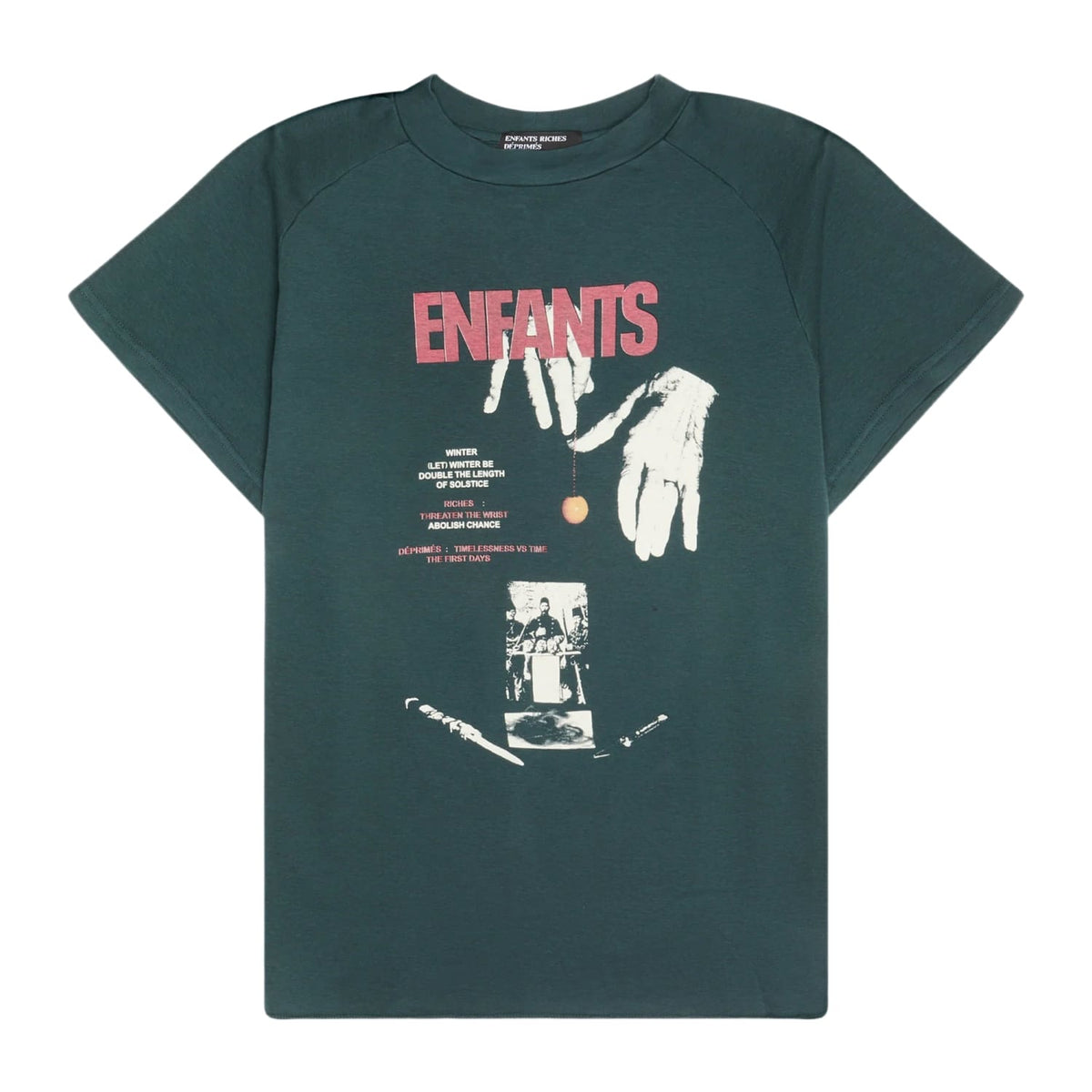 Enfants Riches Déprimés Double the Length of Solstice Raglan T-Shirt Green