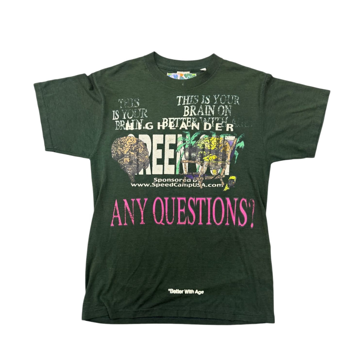 Better With Age Mush Graphic Tee Green