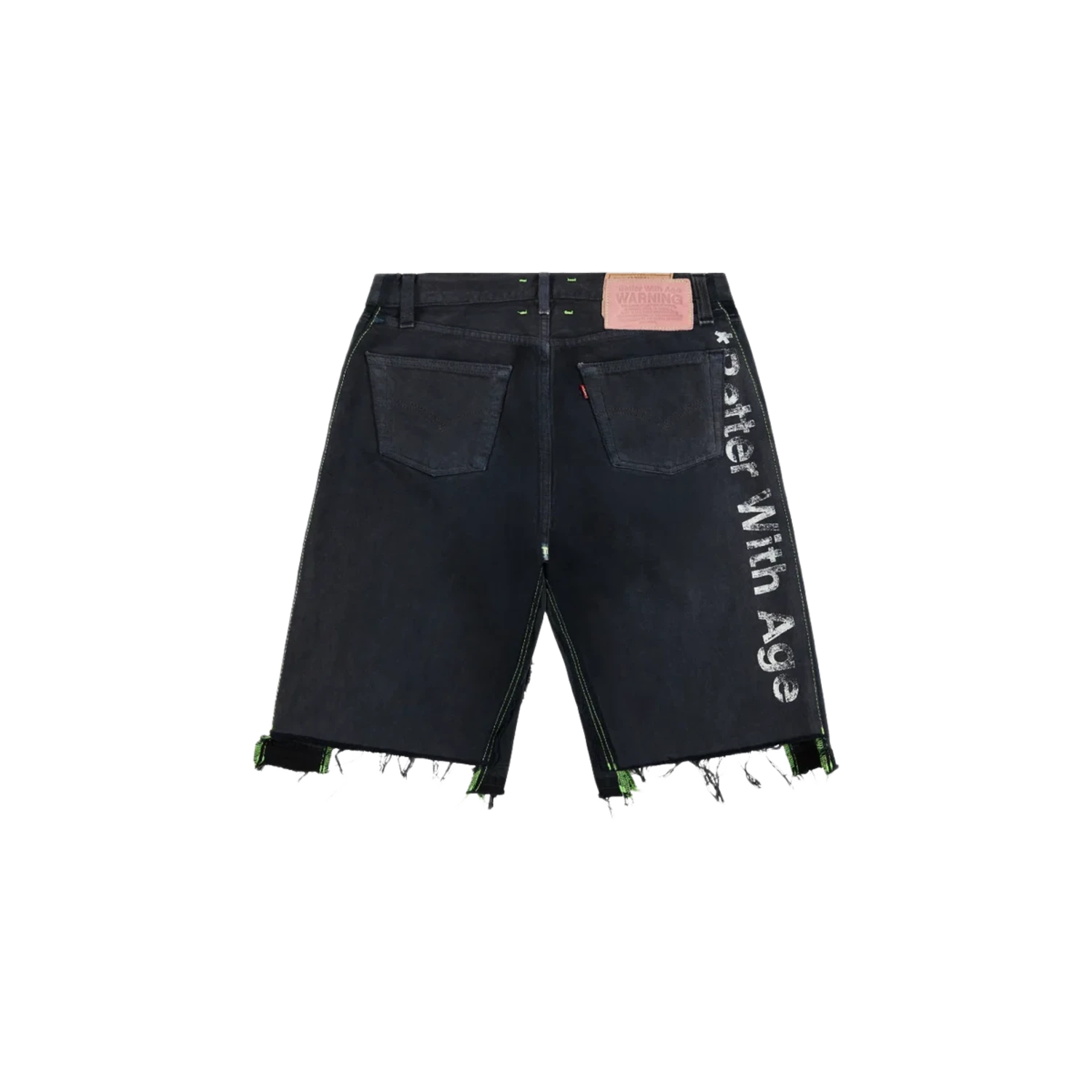 Better With Age Monroe Triple Wide Denim Shorts Black