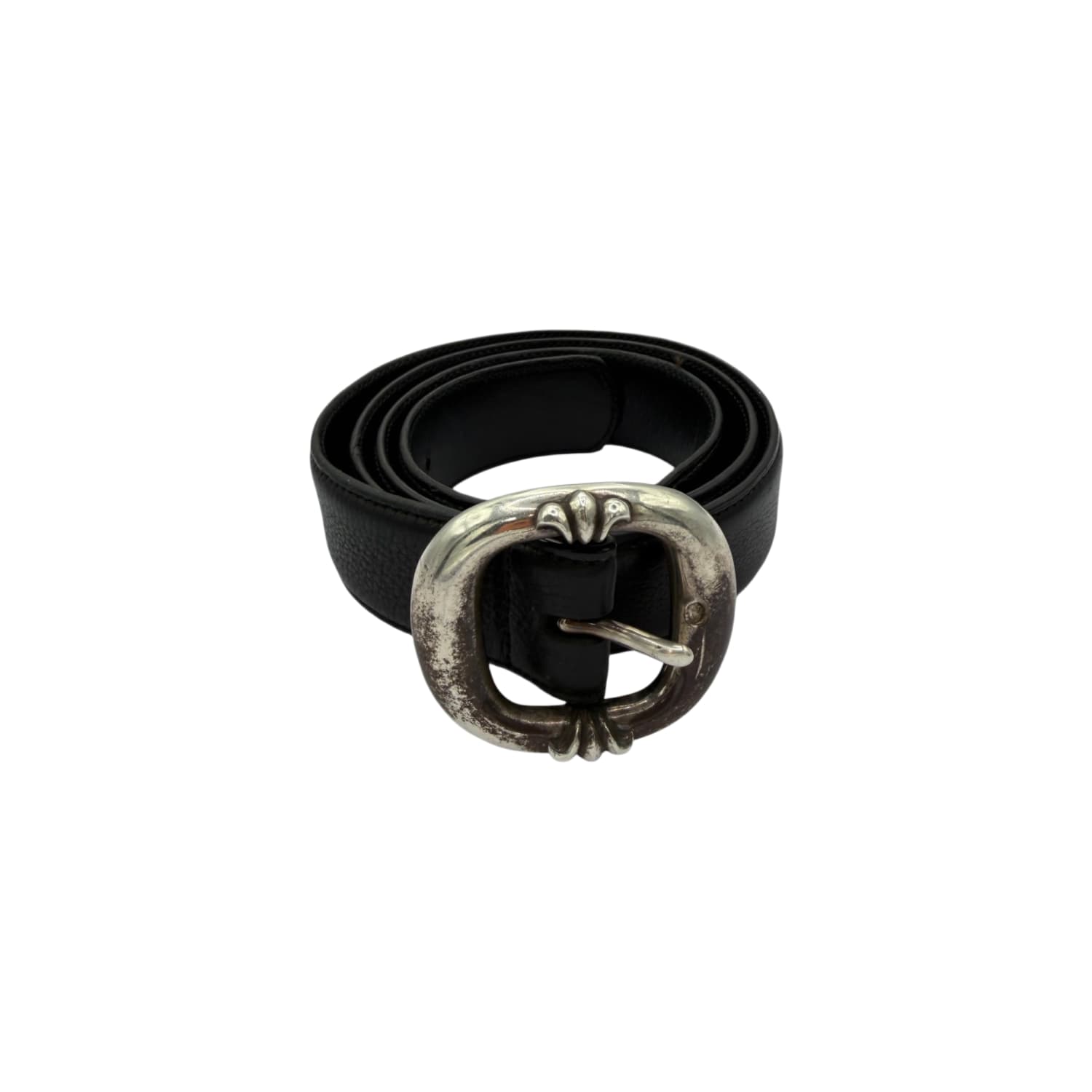 Chrome Hearts Silver Gunslinger Belt Black