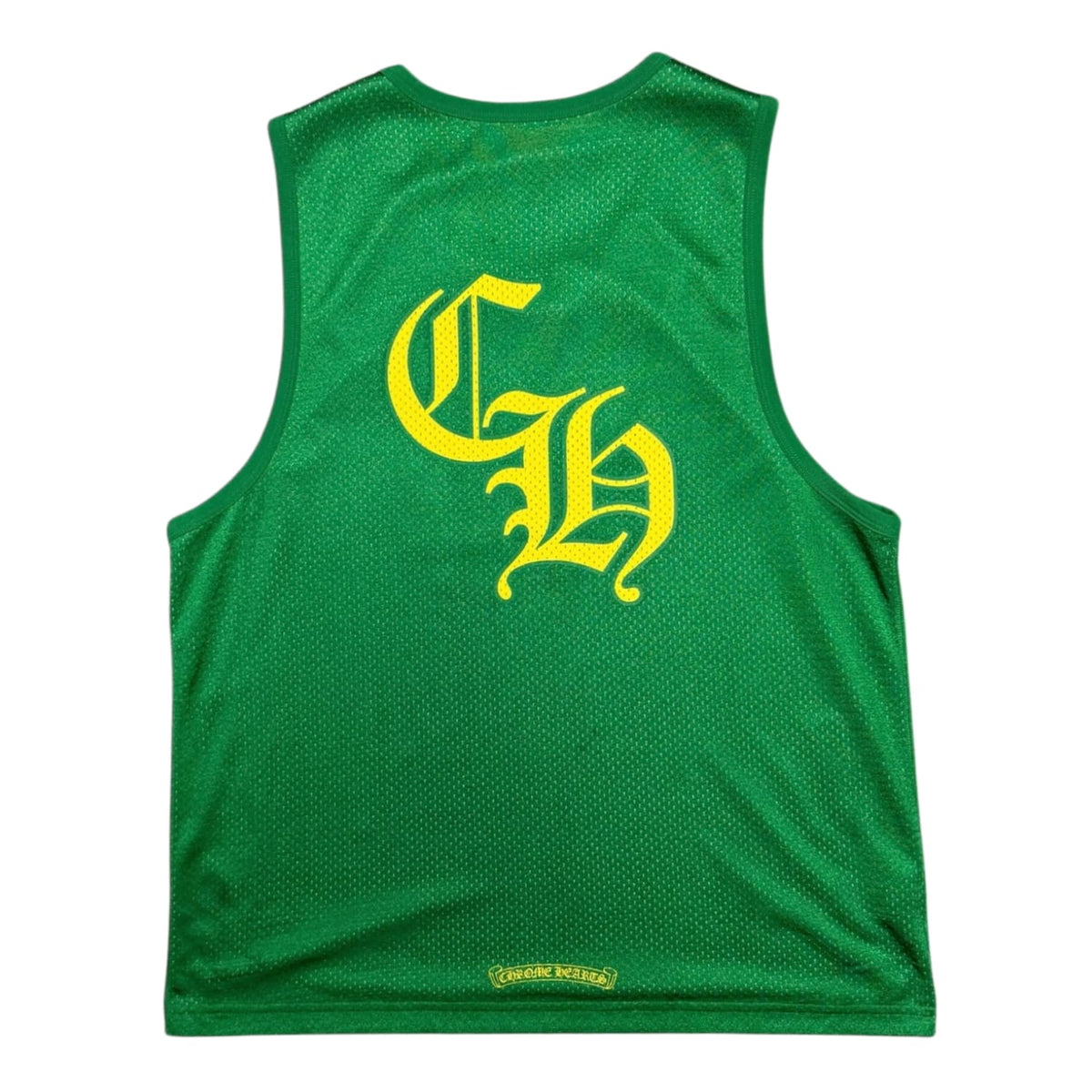 Chrome Hearts Reversible Mesh Basketball Jersey Green/Yellow