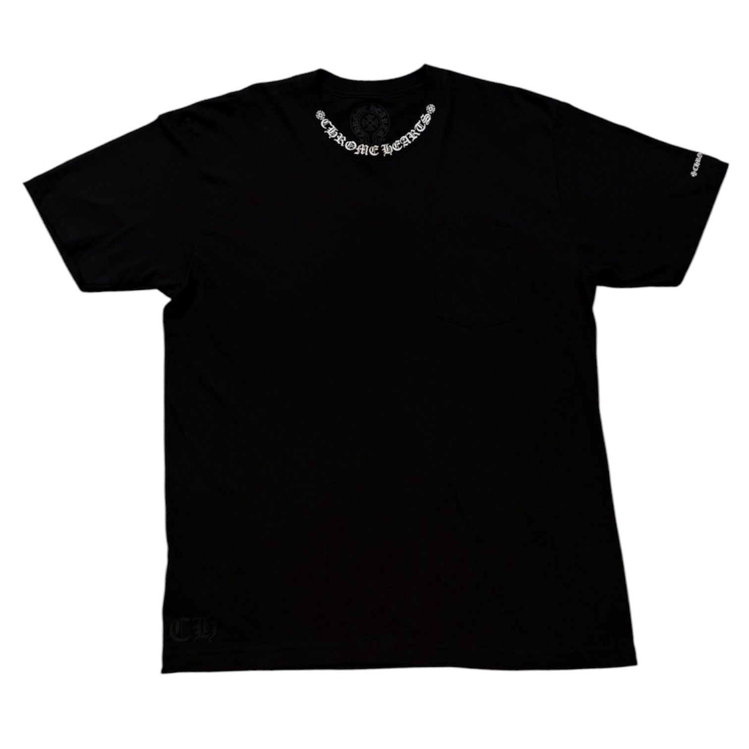 Chrome Hearts Short Sleeve Pocket Crew T-shirt Black