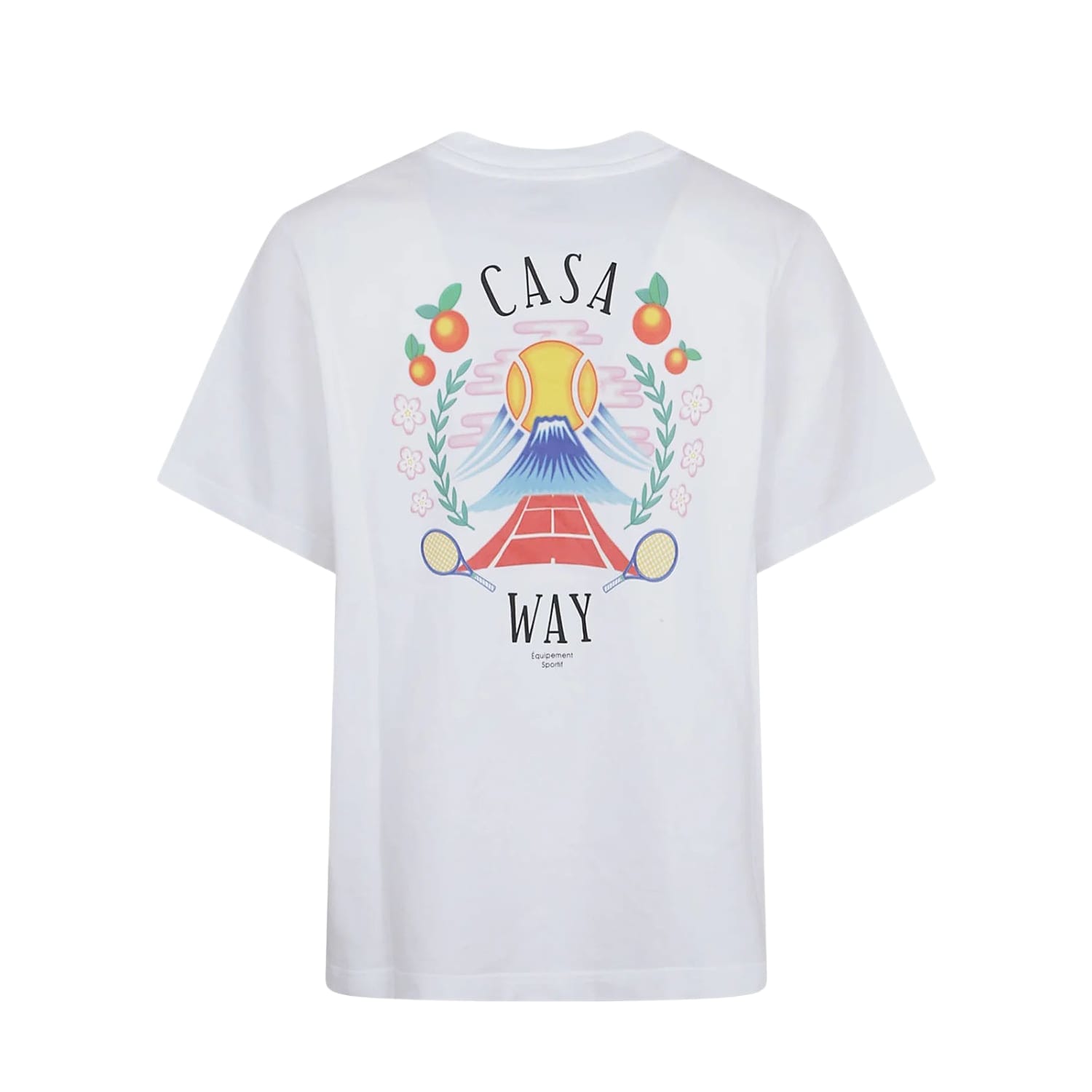 Casablanca Way Mountain Short Sleeve T-Shirt White