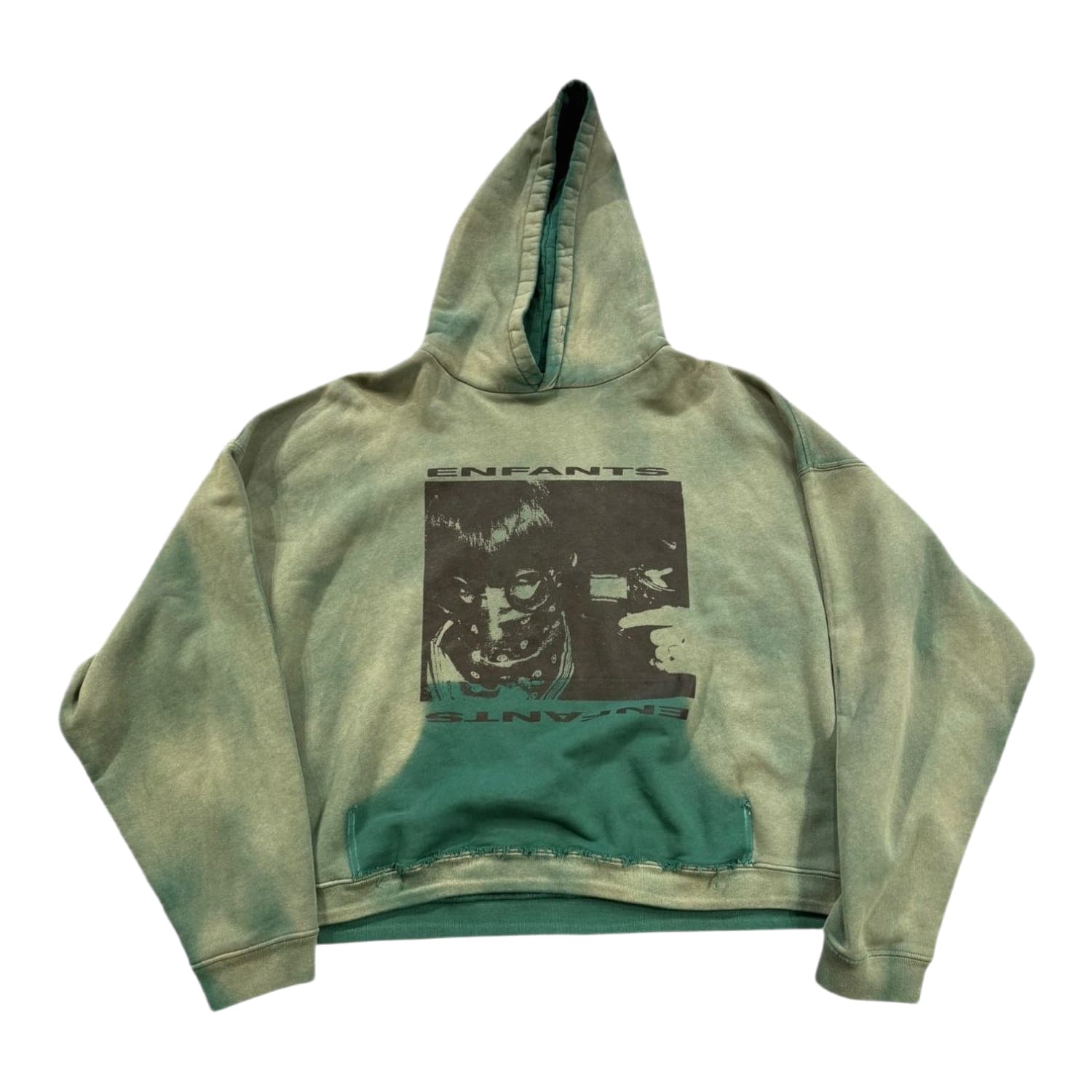 Enfants Riches Déprimés Girl/Gun Hoodie Faded Green/Black