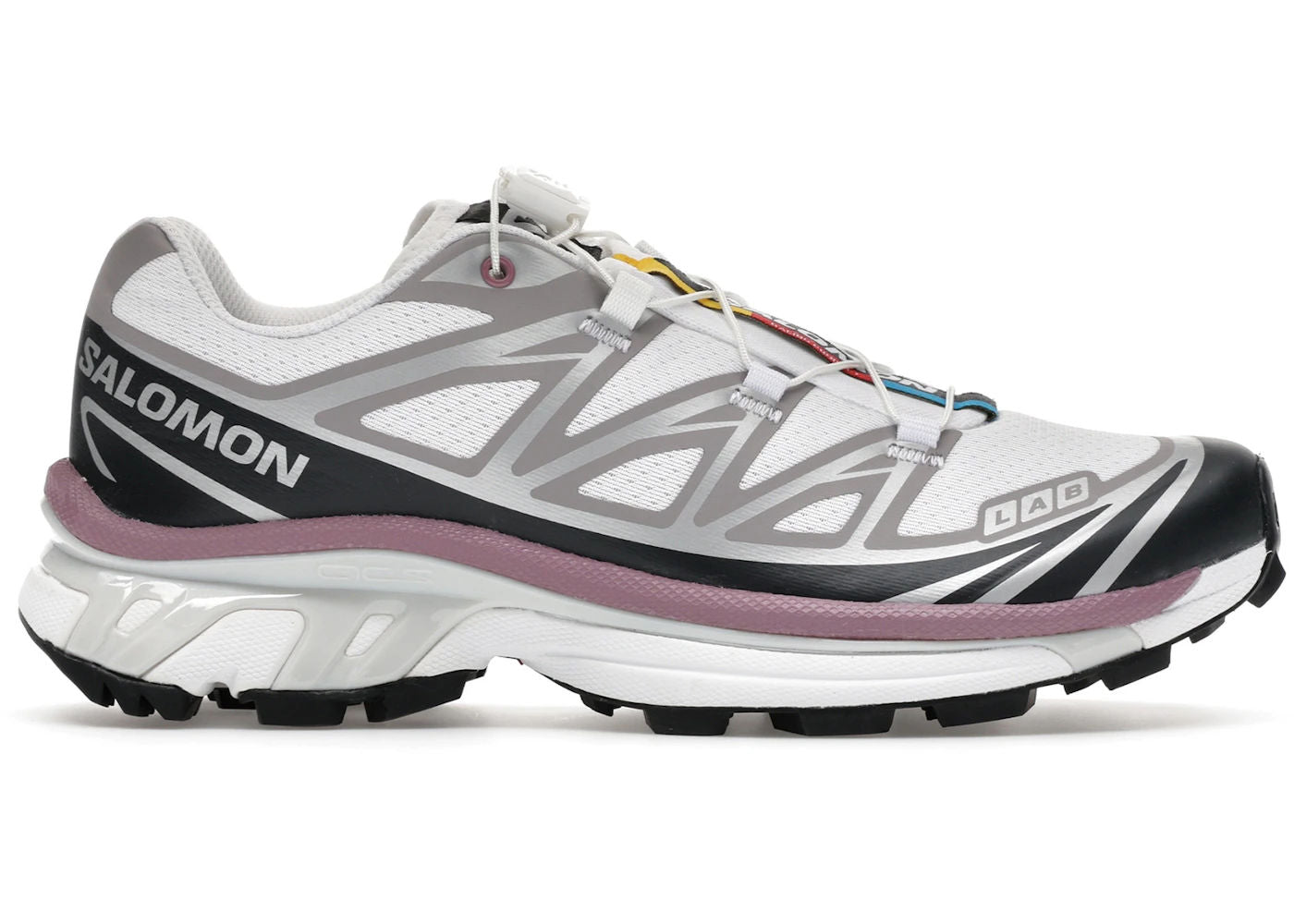 Salomon XT-6 White Black Dusky Orchid