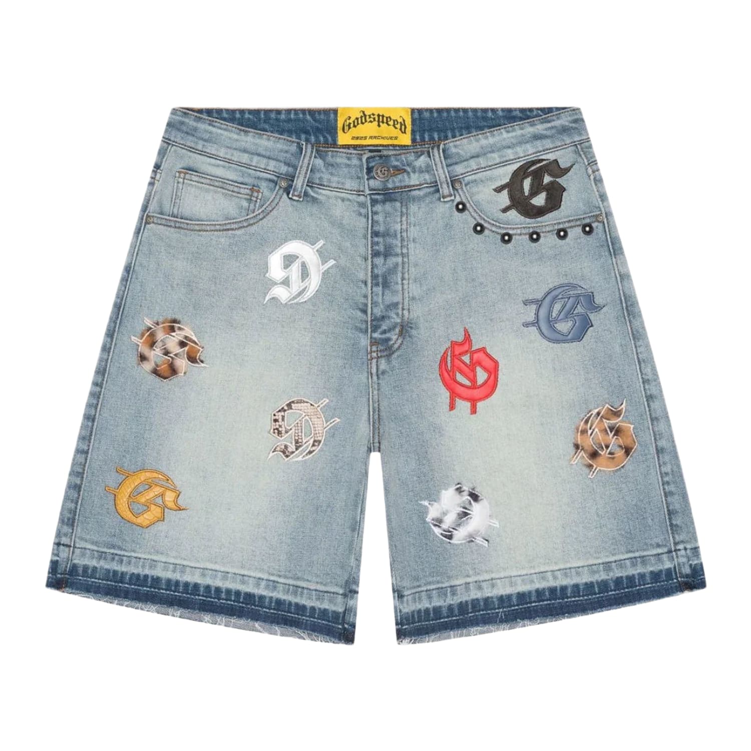 Godspeed Infinity Denim Jeans Shorts Multi Color