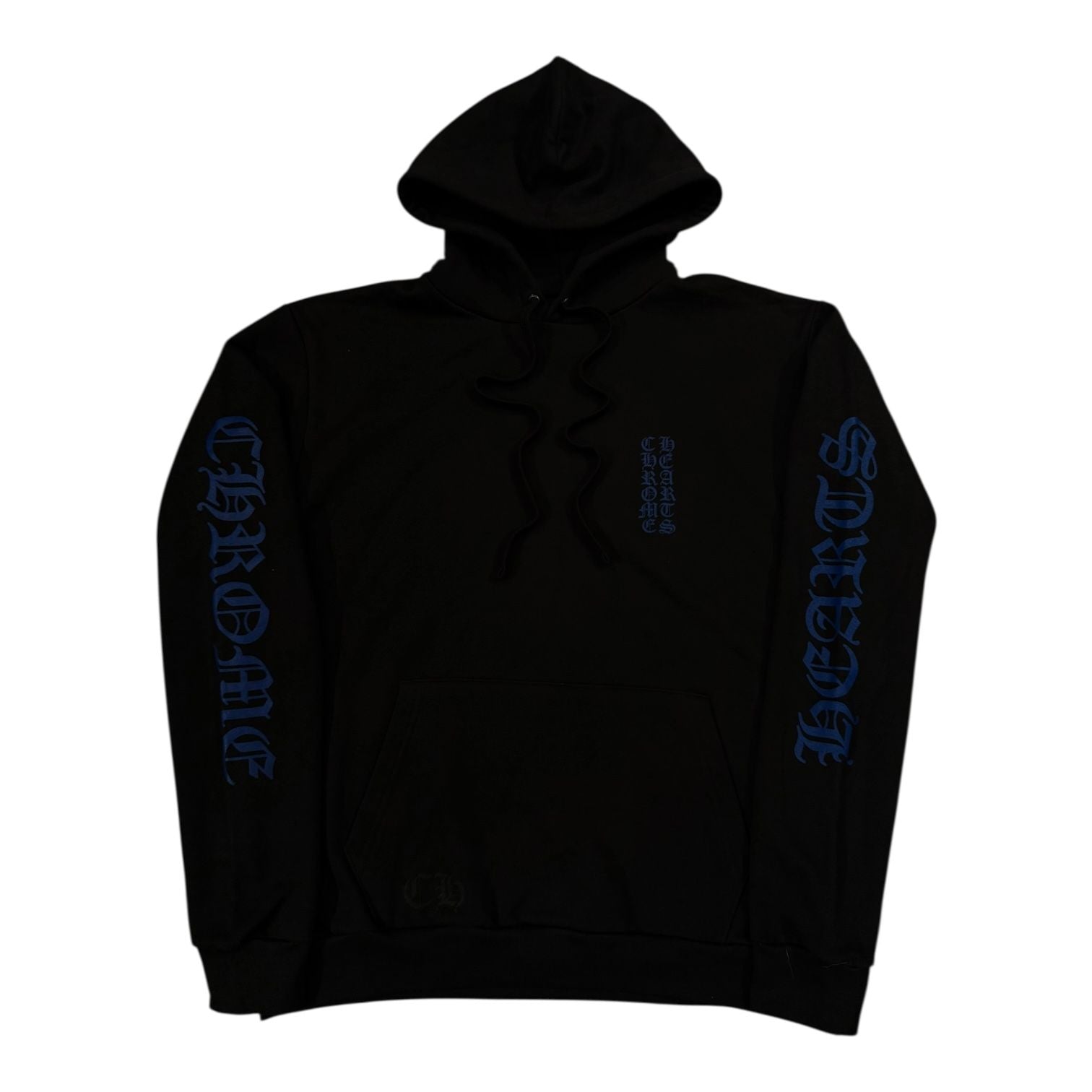 Chrome Hearts Vertical Logo Hoodie Black/Blue