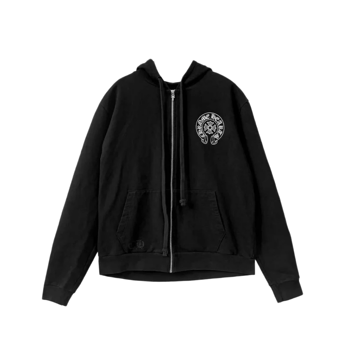 Chrome Hearts New York Horseshoe Zip Up Hoodie Black