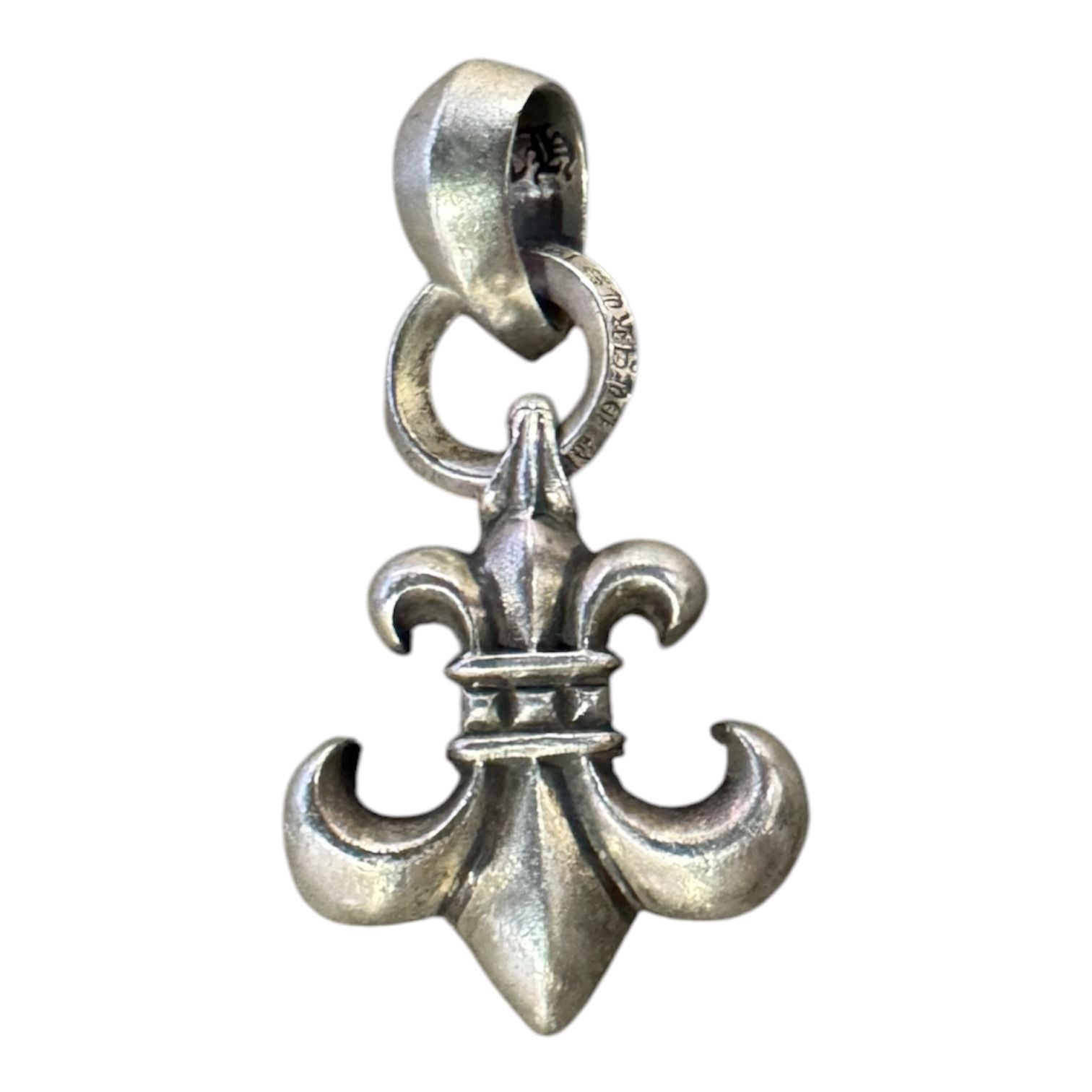 Chrome Hearts Silver Fleur Pendant with Bale