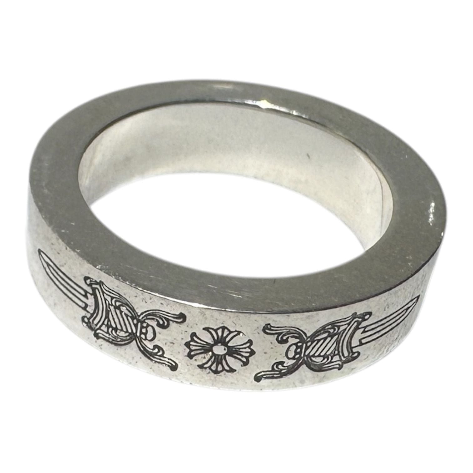 Chrome Hearts Silver Spacer Dagger Ring - US Size 7