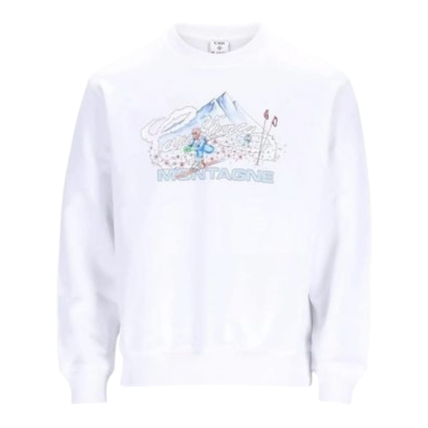 Casablanca Ski Printed Crewneck White