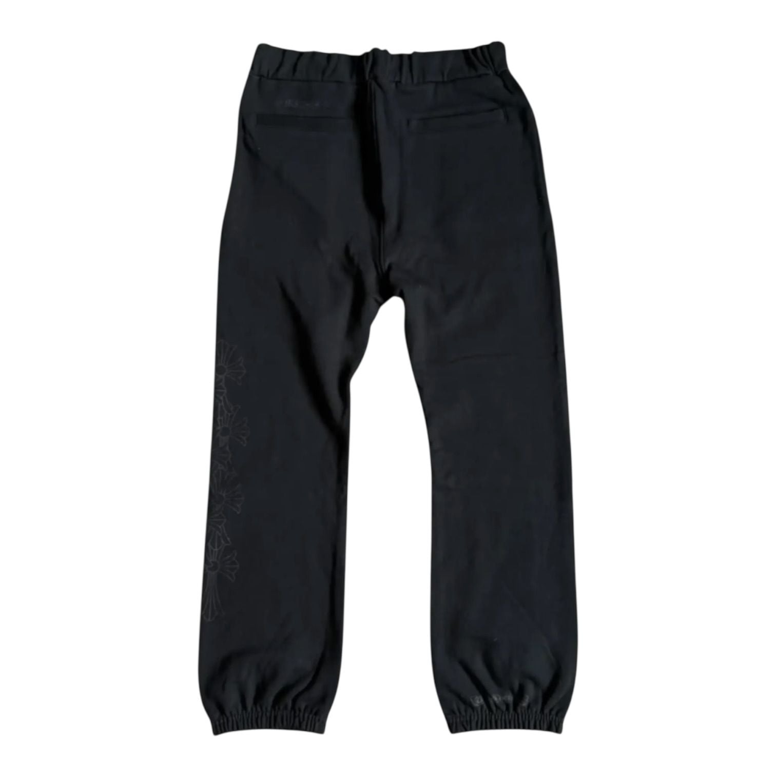 Chrome Hearts Miami Exclusive Cemetery Vertical Logo Sweatpants Black
