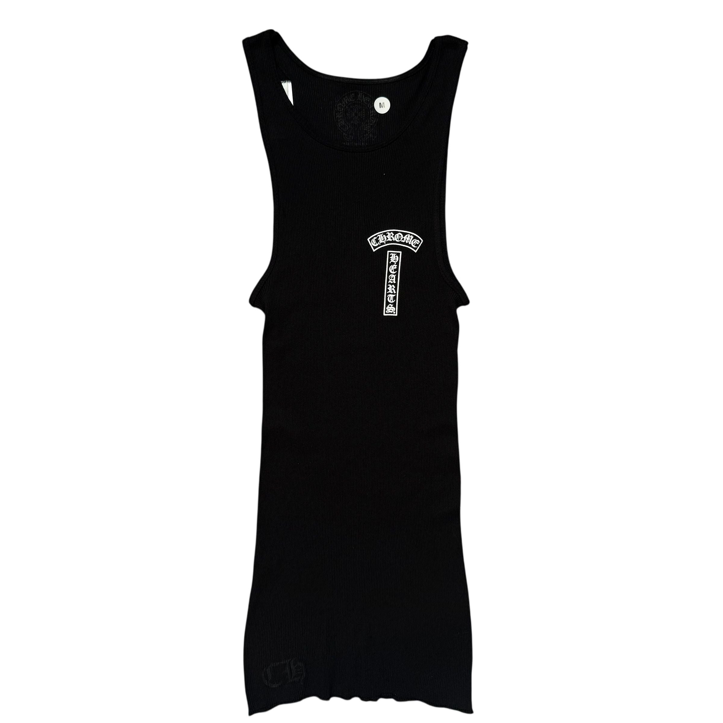 Chrome Hearts T Bar Cross Rib Tank Top Black