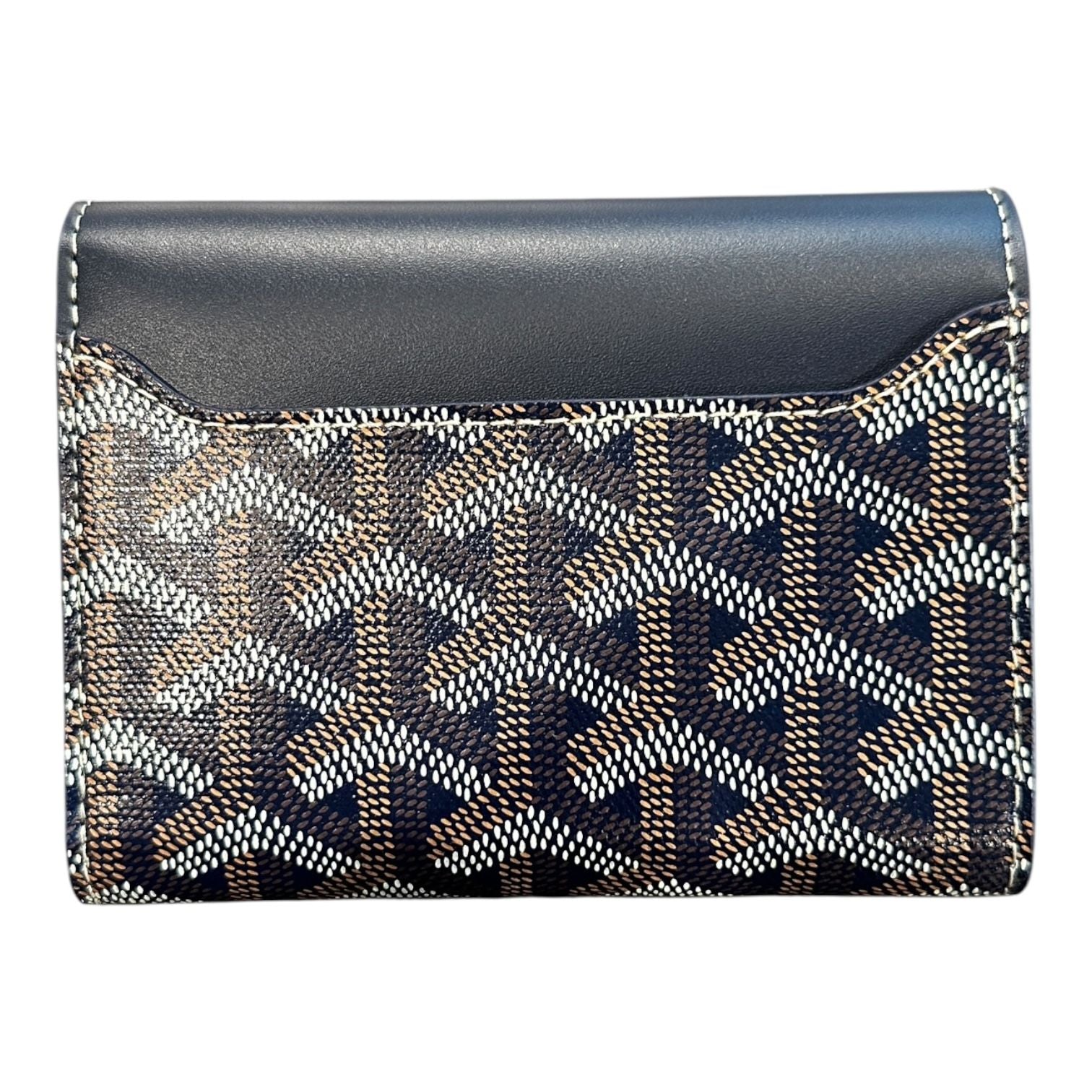 Goyard Saint Gabriel Painted Wallet Navy Blue