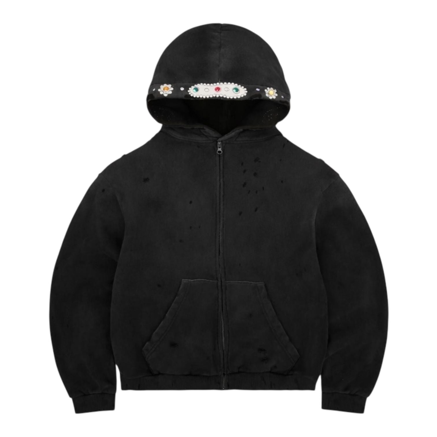 Bravest Studios Sapphire Zip Up Hoodie Black