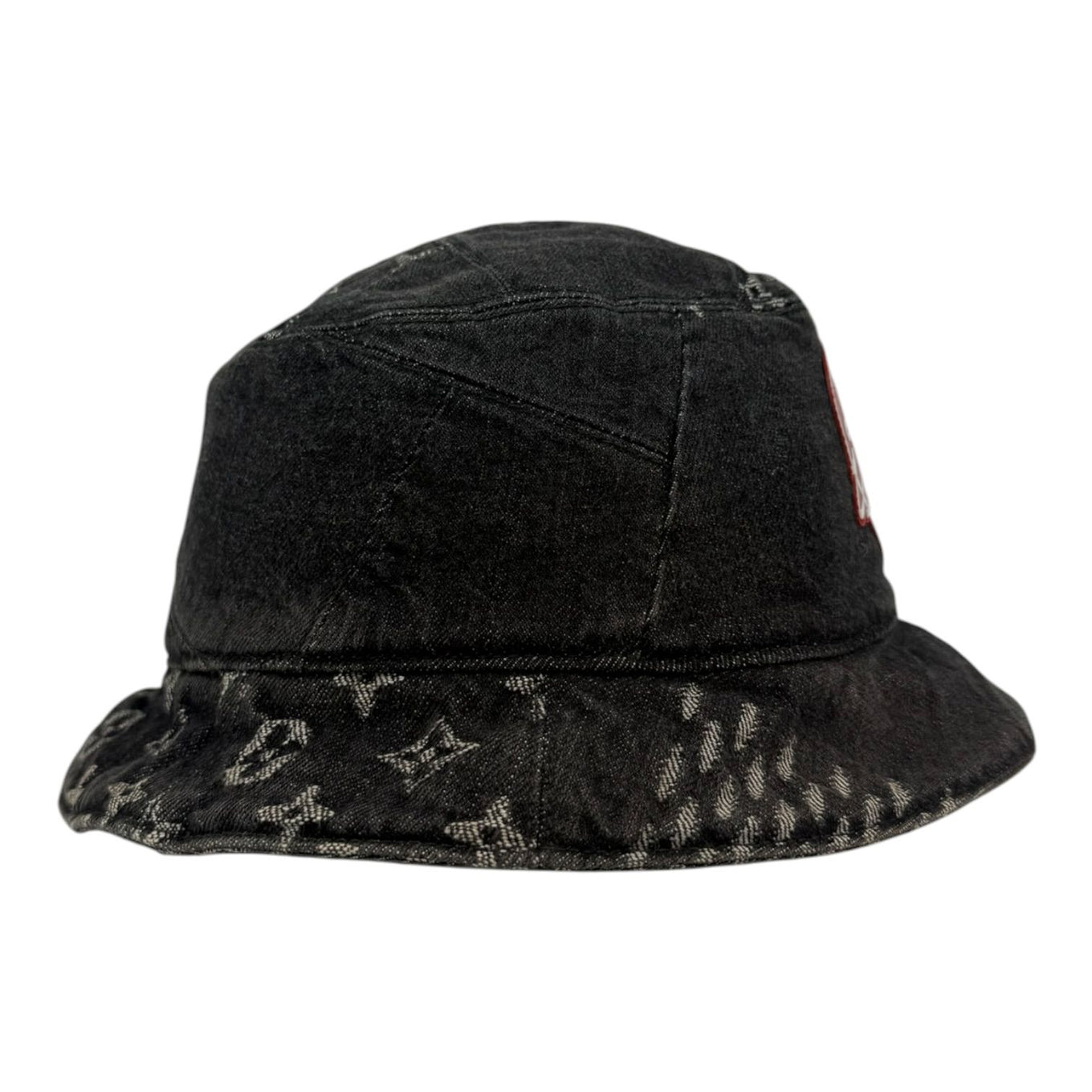 Louid Vuitton Nigo Monogram Denim Bucket Hat - Like New