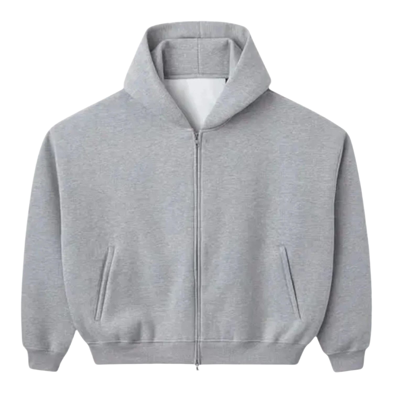 Happy Memories Don't Die HMDD Blank Zip Up Hoodie Grey