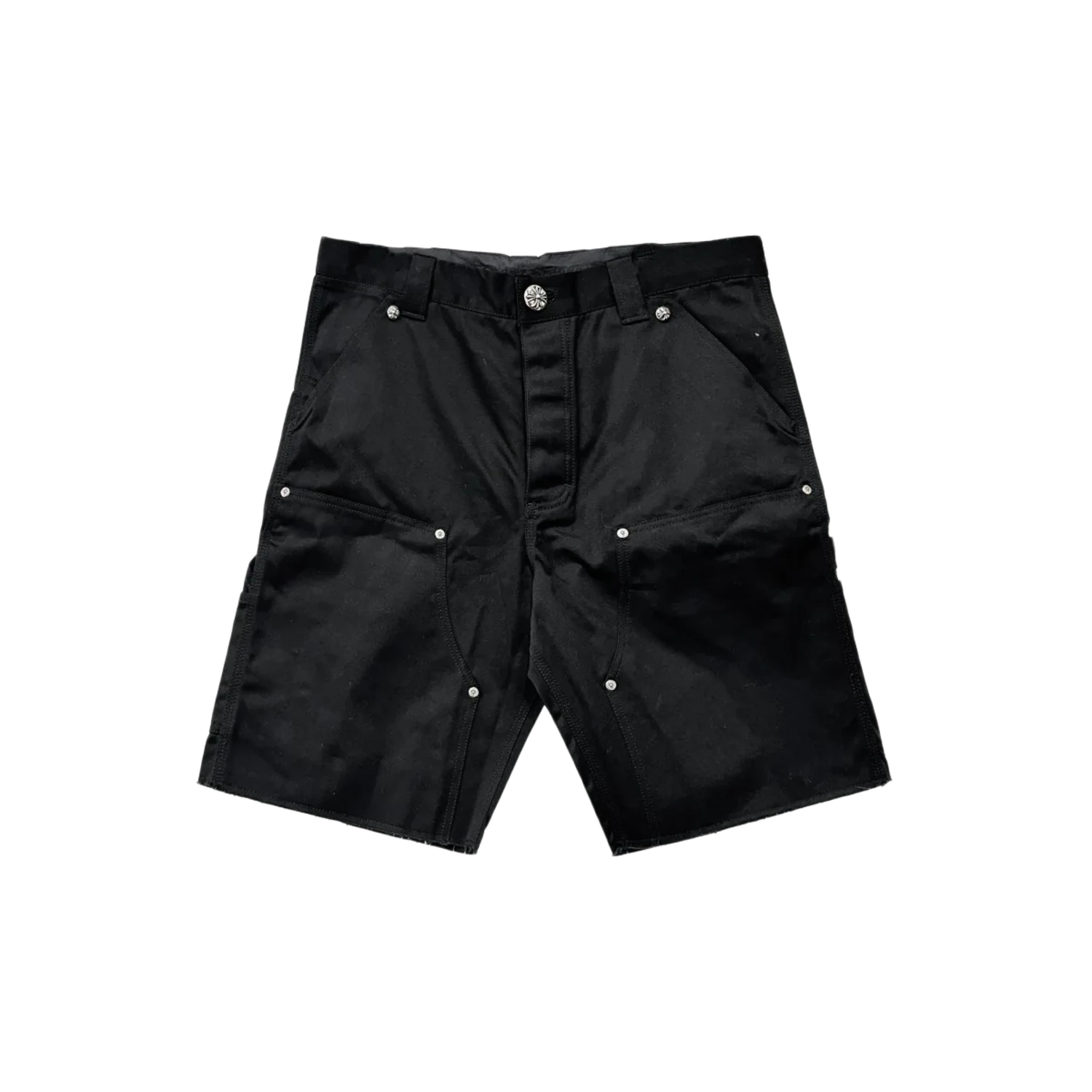 Chrome Hearts Double Knee Carpenter Shorts Black