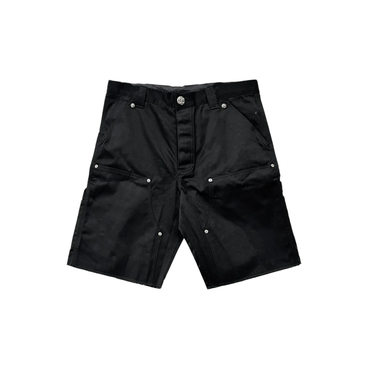 Chrome Hearts Double Knee Carpenter Shorts Black