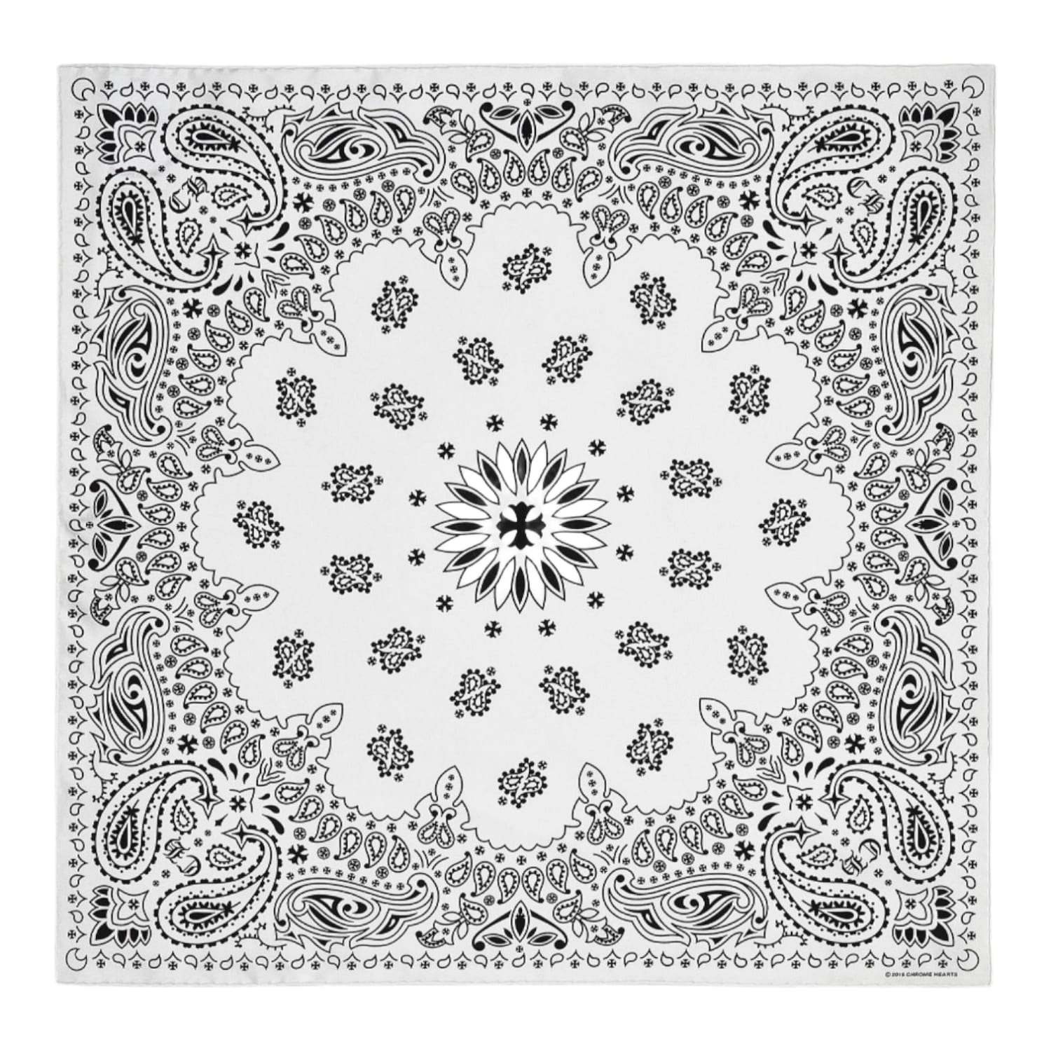 Chrome Hearts Silk Bandana White