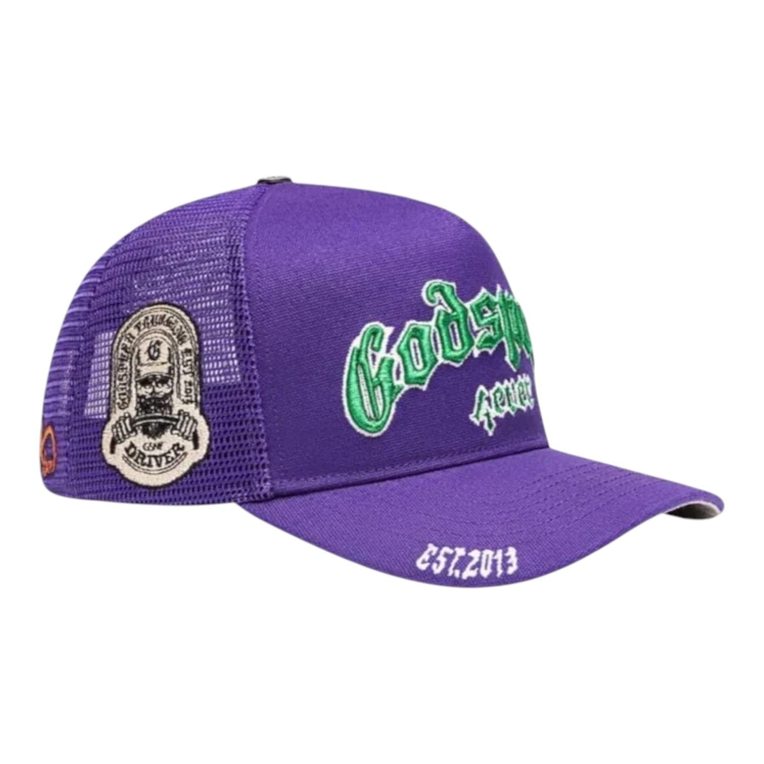 Godspeed GS Forever Trucker Hat Purple Green