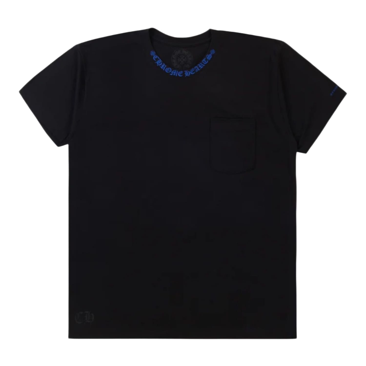 Chrome Hearts Neck Logo T-Shirt Black/Blue