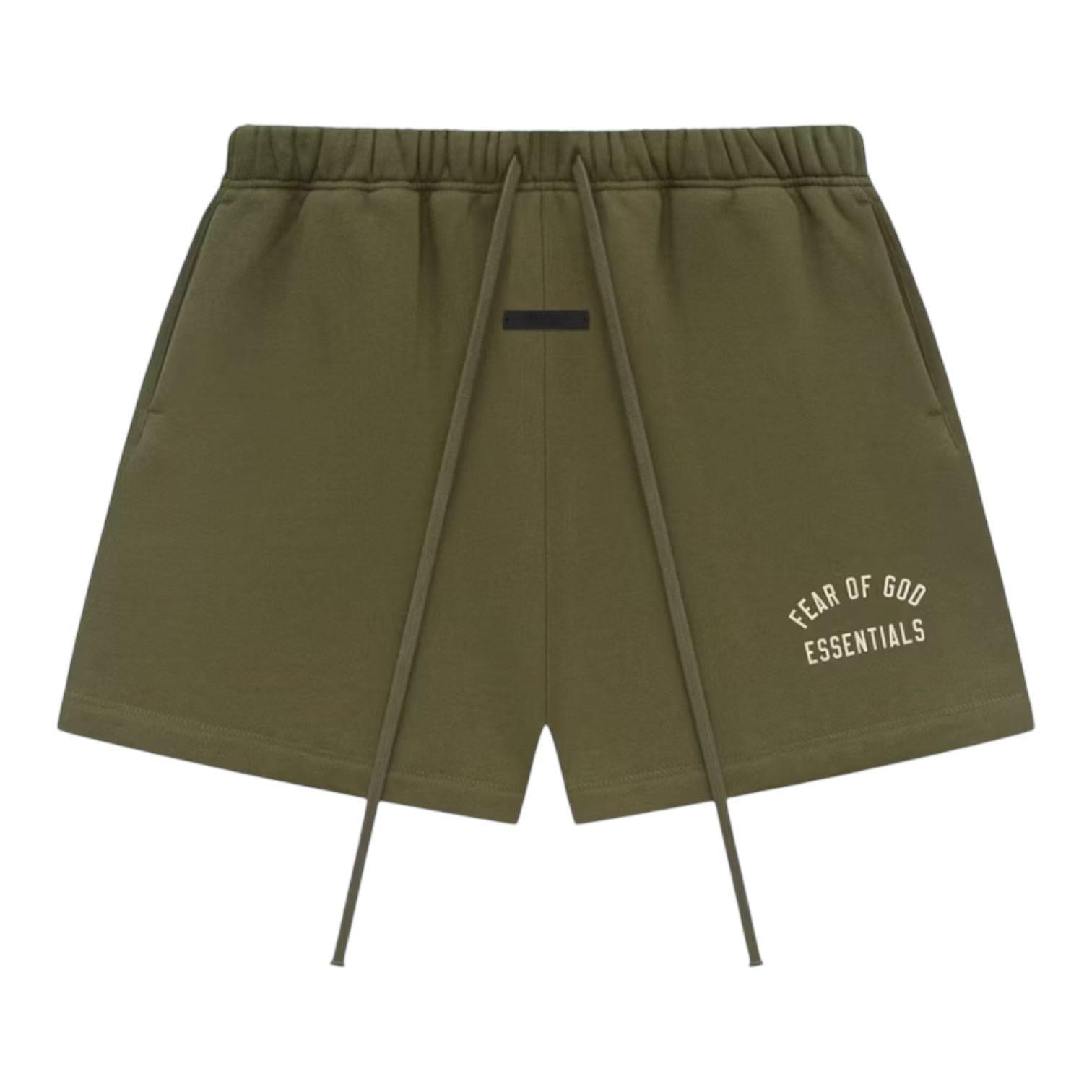 Fear of God Essentials Fleece Soccer Short Military