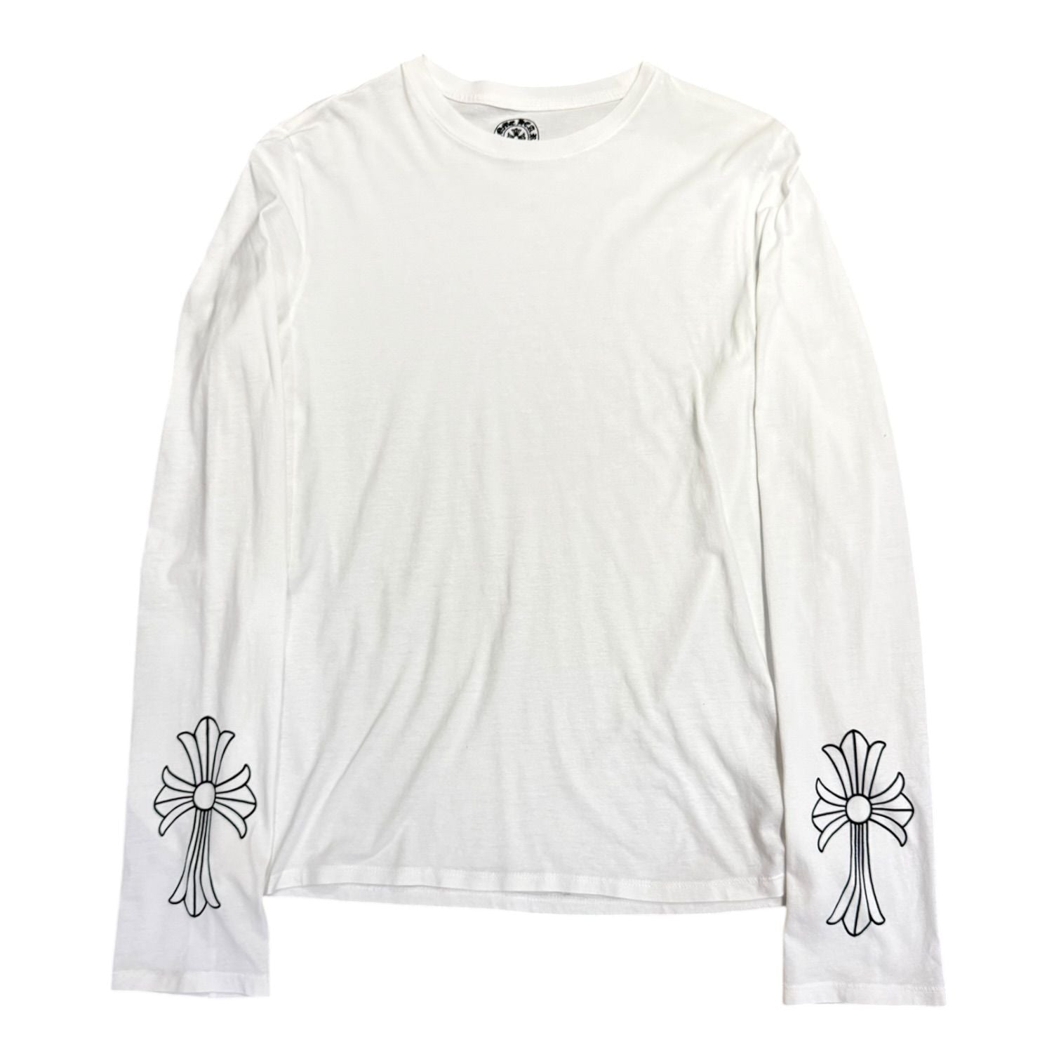 Chrome Hearts Vintage Cross Cuff L/S T-shirt White