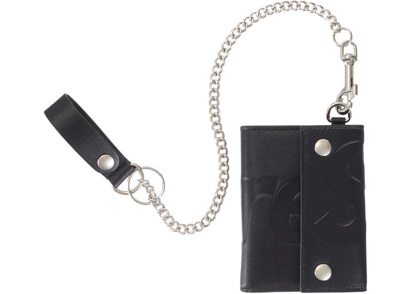Supreme Leather Chain Wallet (SS26) Black